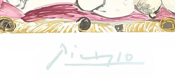 Pablo Picasso, Femme Couchée à L'Oiseau, Marina Picasso Collection, Official Limited Edition Lithograph