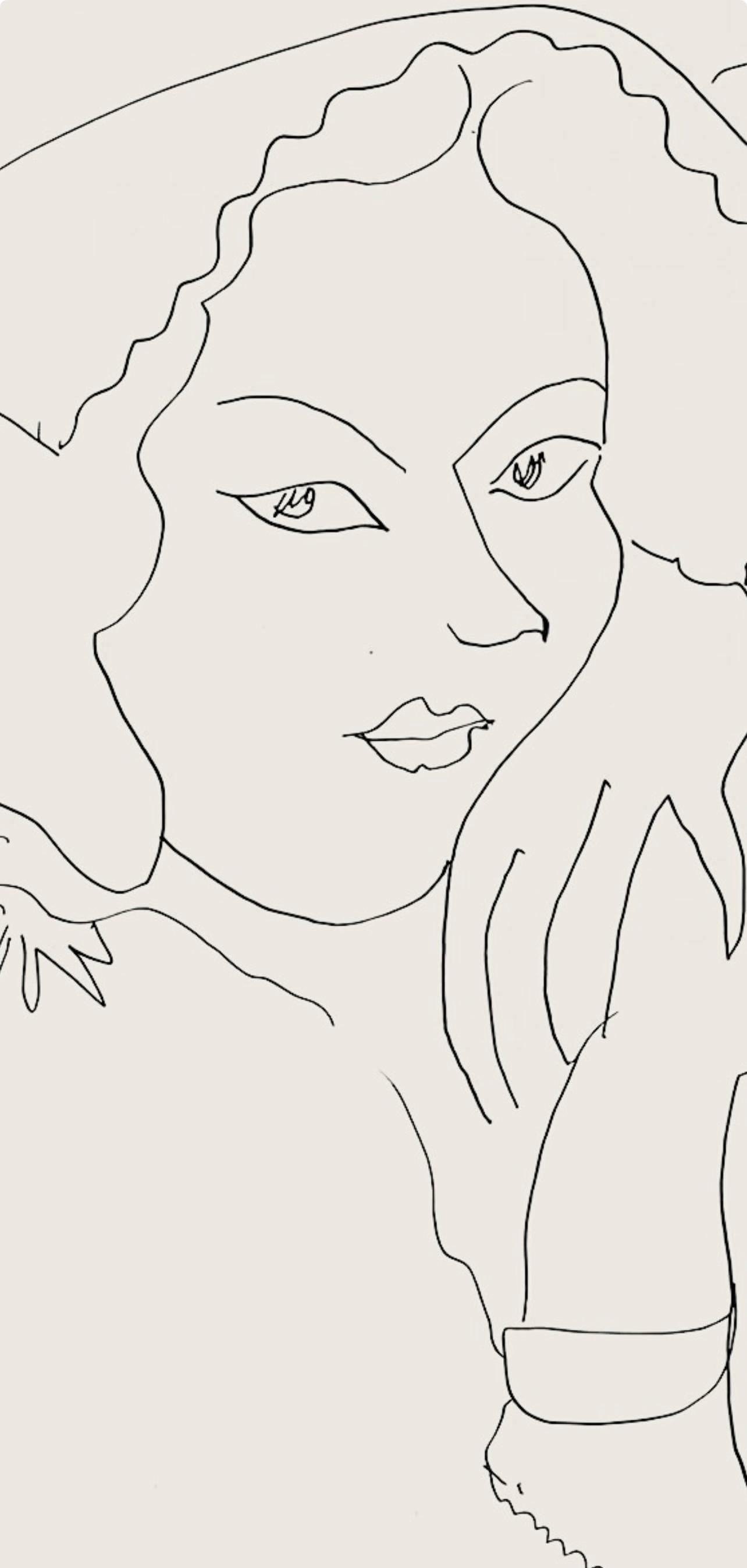 Henri Matisse, Série I, var. 9 (Duthuit 9), Henri Matisse, Dessins, Thèmes et variations, Limited Edition Lithograph