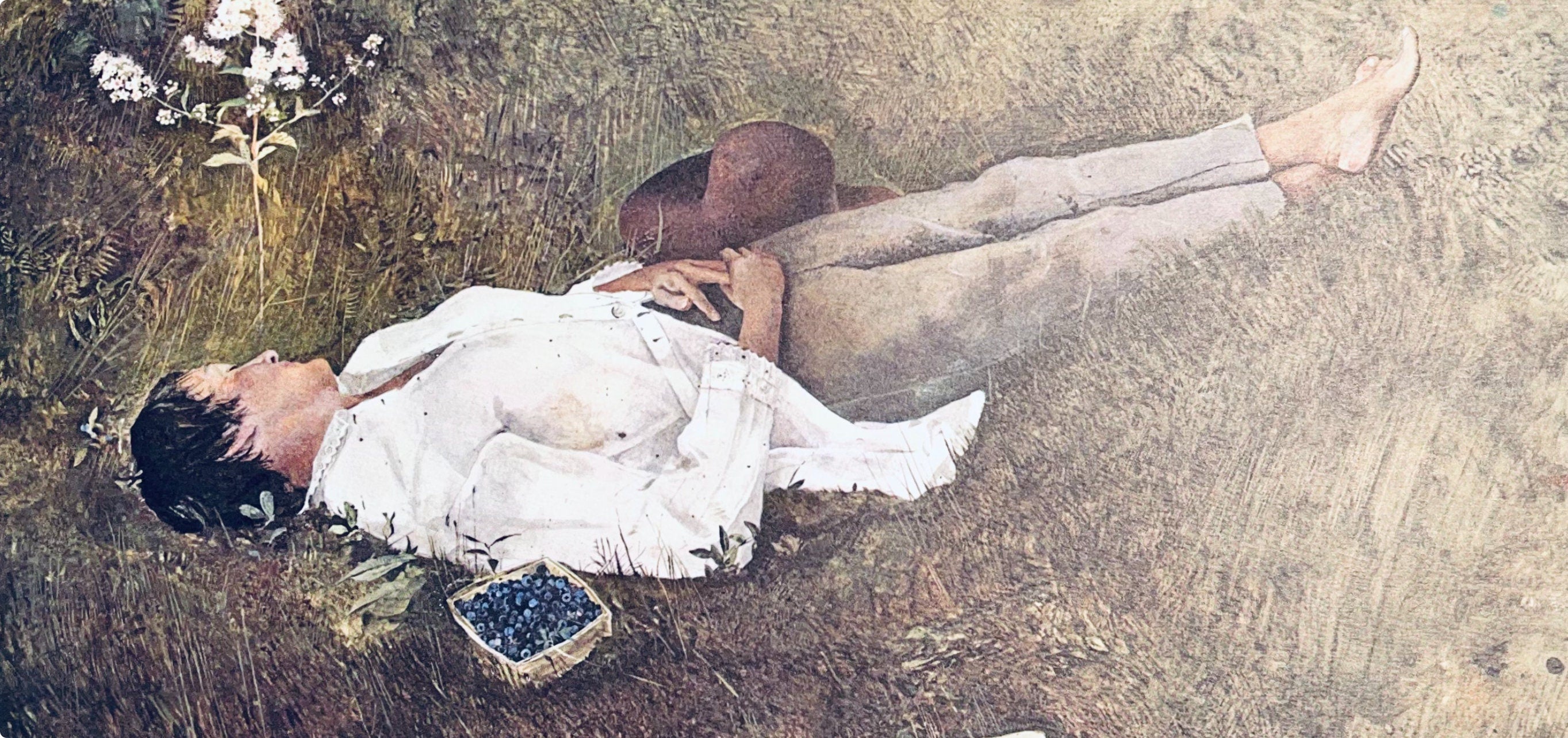 Andrew Wyeth, The Berry Picker, The Four Seasons, Limited Edition Lithograph