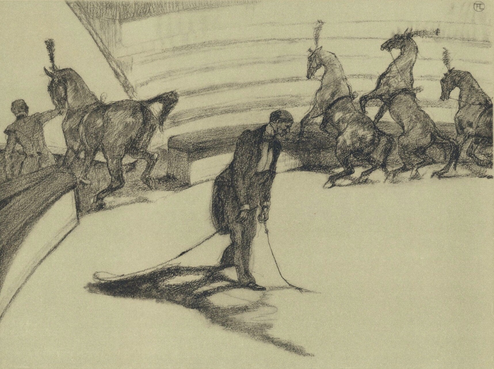Henri de Toulouse-Lautrec, Chevaux en liberte, The Circus by Toulouse-Lautrec, Limited Edition Lithograph