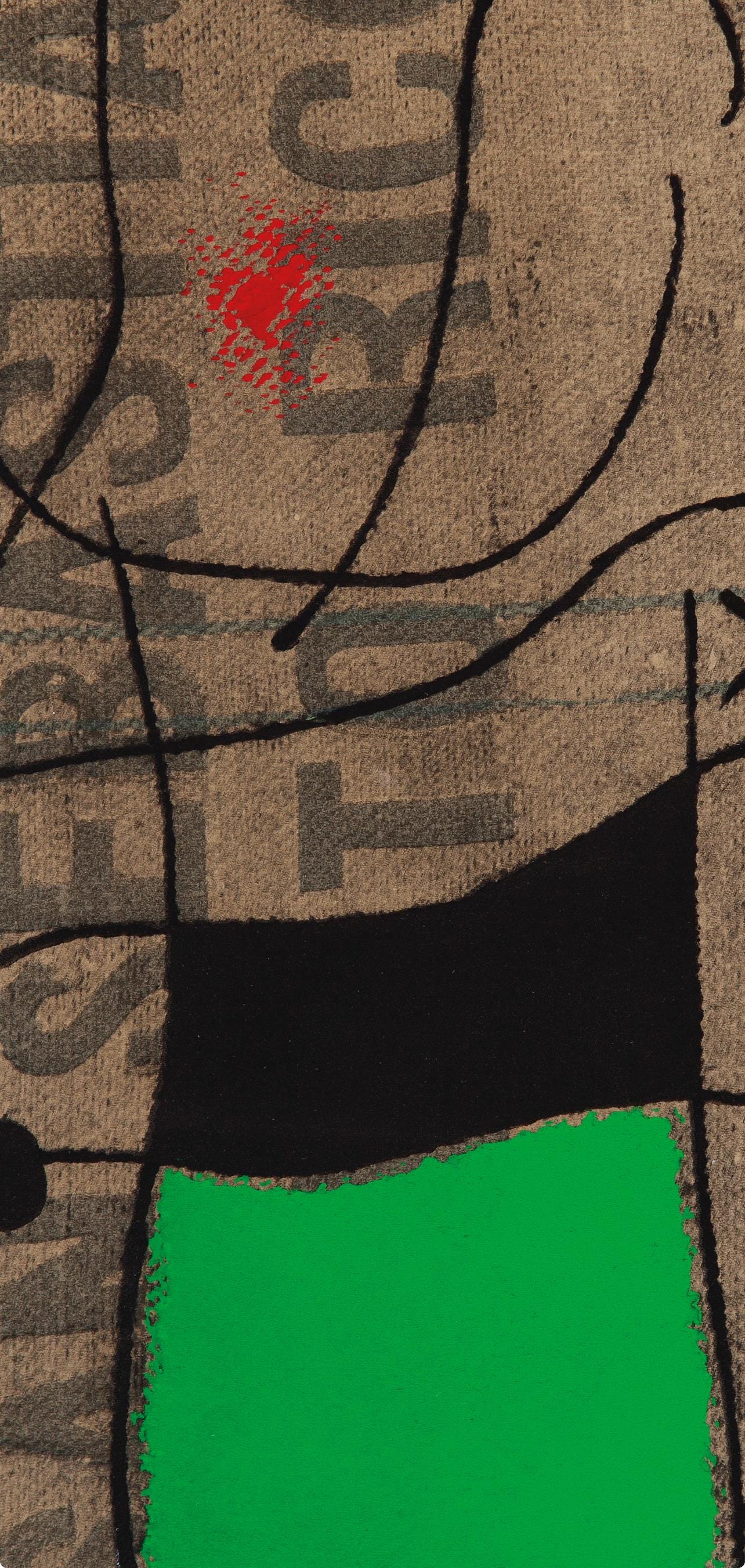 Joan Miró, Composition (Cramer 69; Dupin 292; Mourlot 286-294), Miró 1959-1960, Limited Edition Lithograph