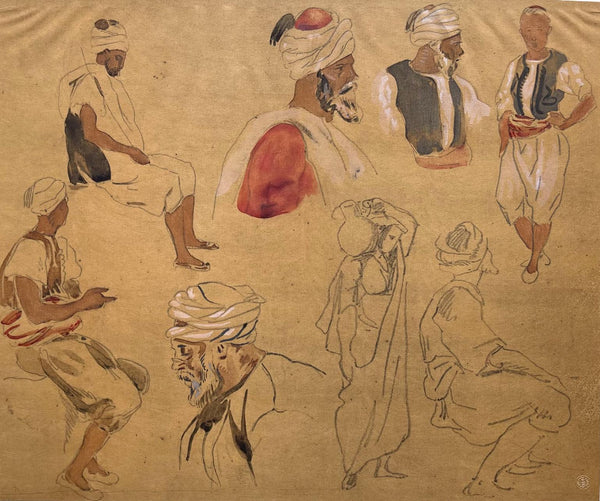 Eugène Delacroix, Composition, Trente et un Dessins et Aquarelles du Maroc, Limited Edition Lithograph