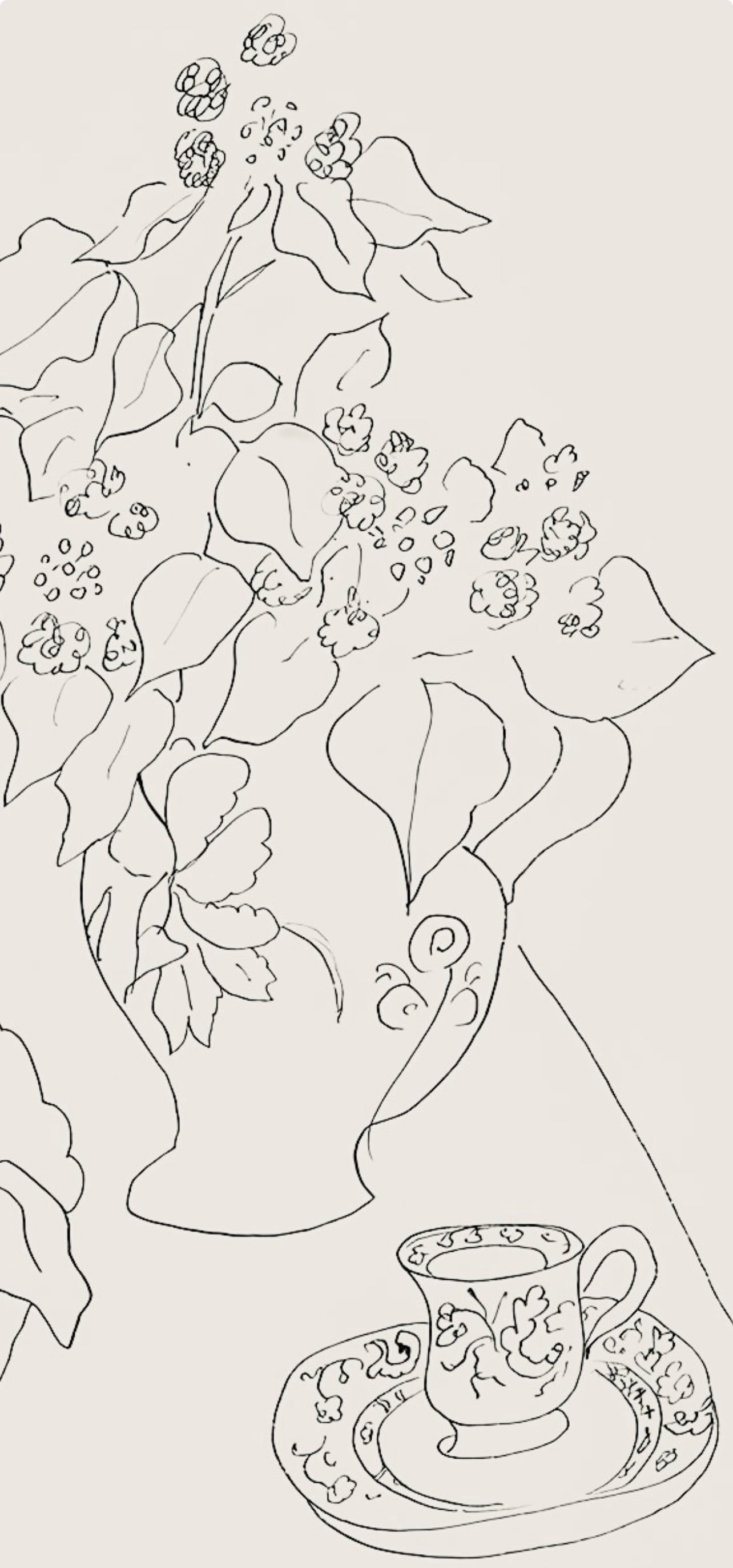 Henri Matisse, Série S.A, var. 1 (Duthuit 9), Henri Matisse, Dessins, Thèmes et variations, Limited Edition Lithograph