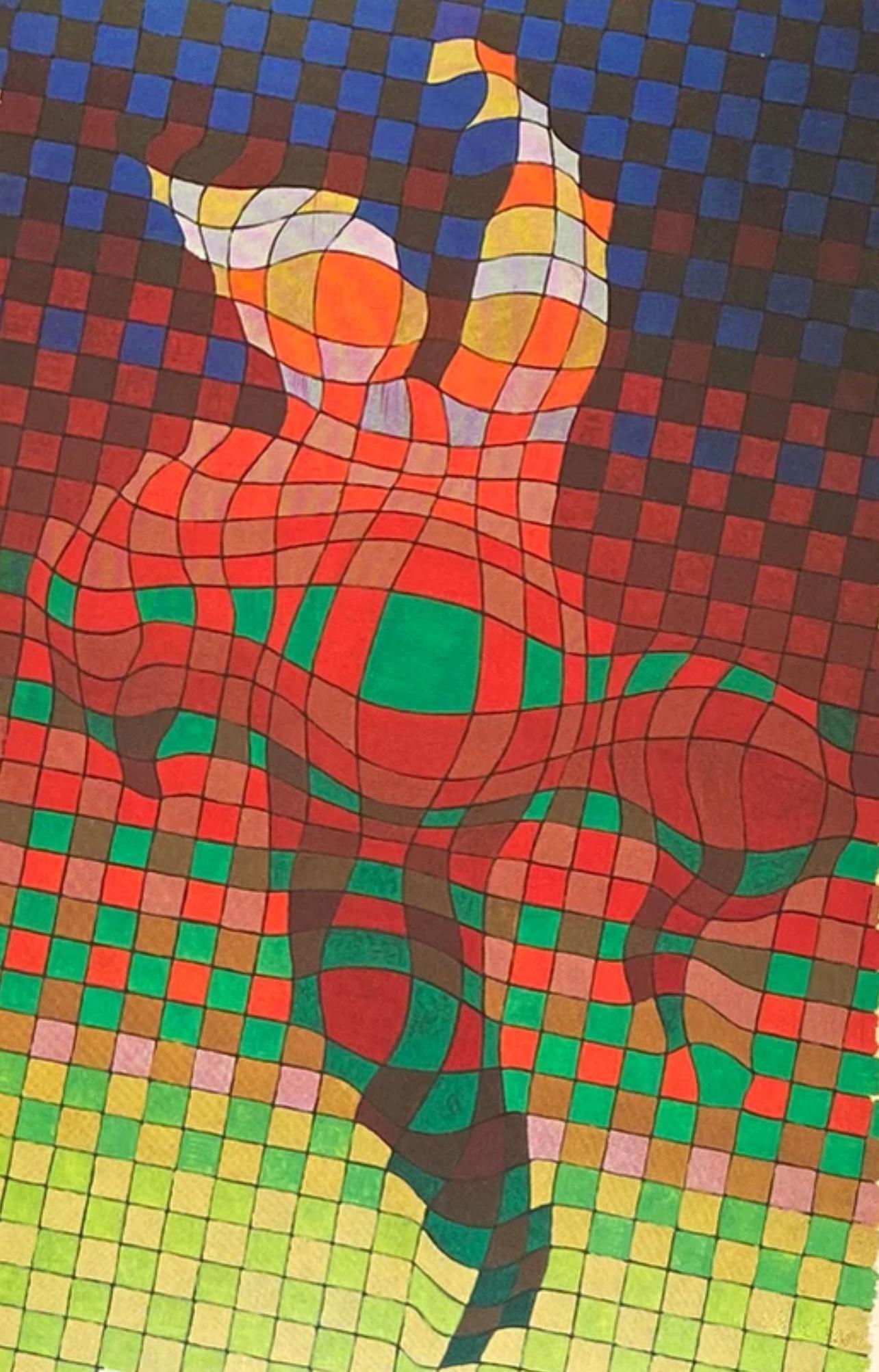 Victor Vasarely, Composition, Graphismes II, Limited Edition Héliogravure