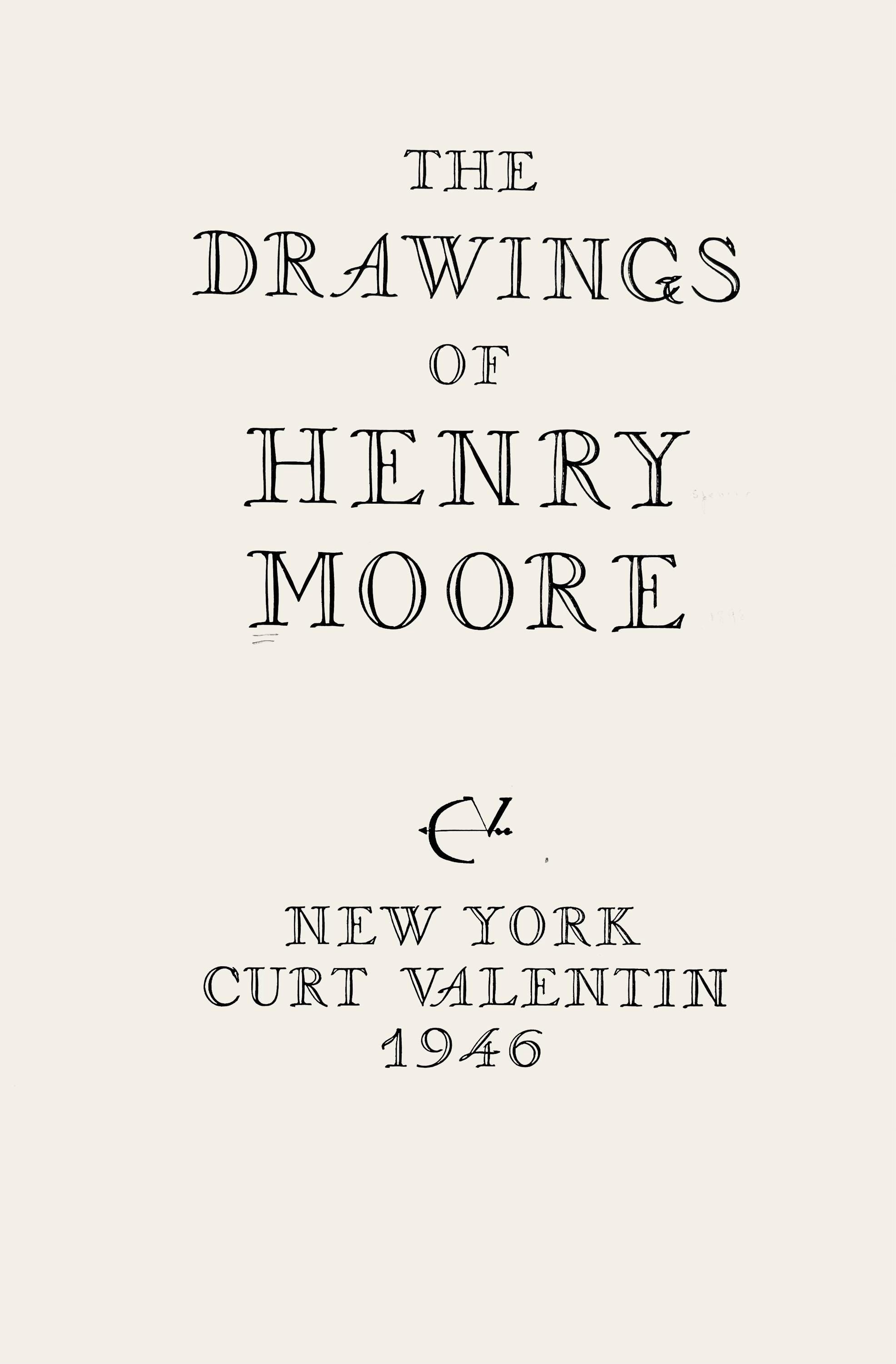 Henry Moore, Figures against an Architectural Background, The Drawings of Henry Moore, Limited Edition Lithograph