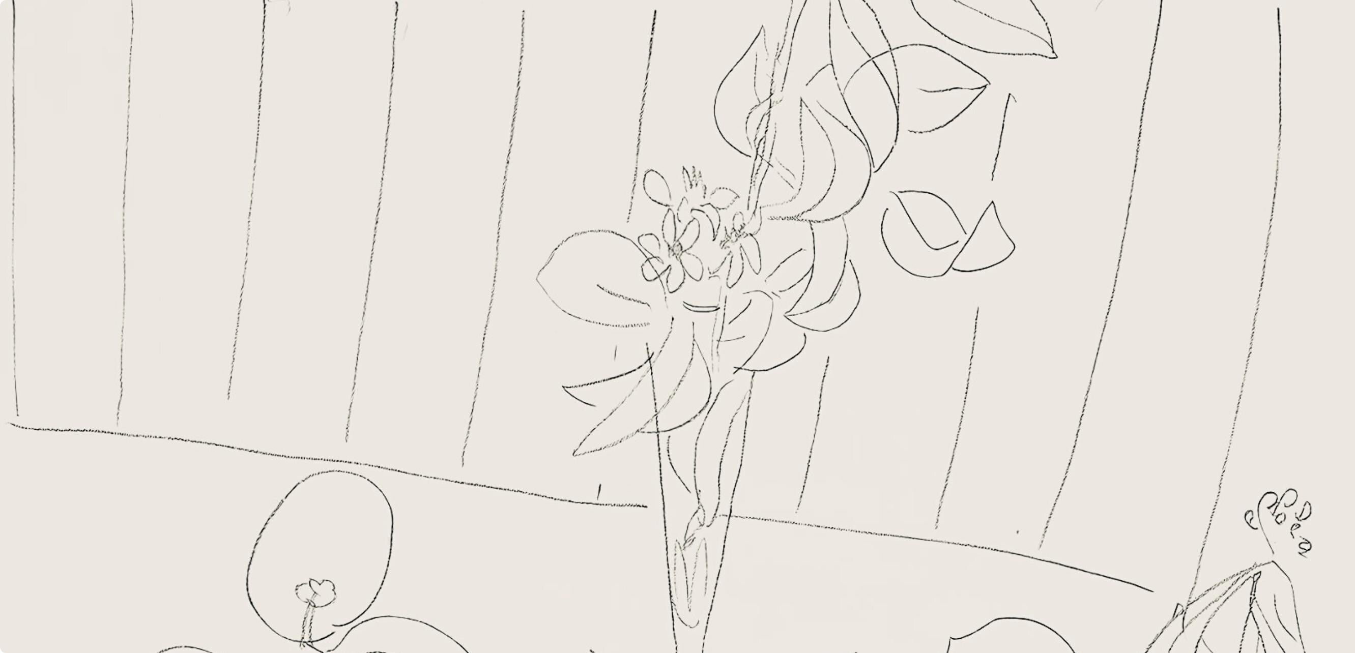 Henri Matisse, Série M, var. 5 (Duthuit 9), Henri Matisse, Dessins, Thèmes et variations, Limited Edition Lithograph