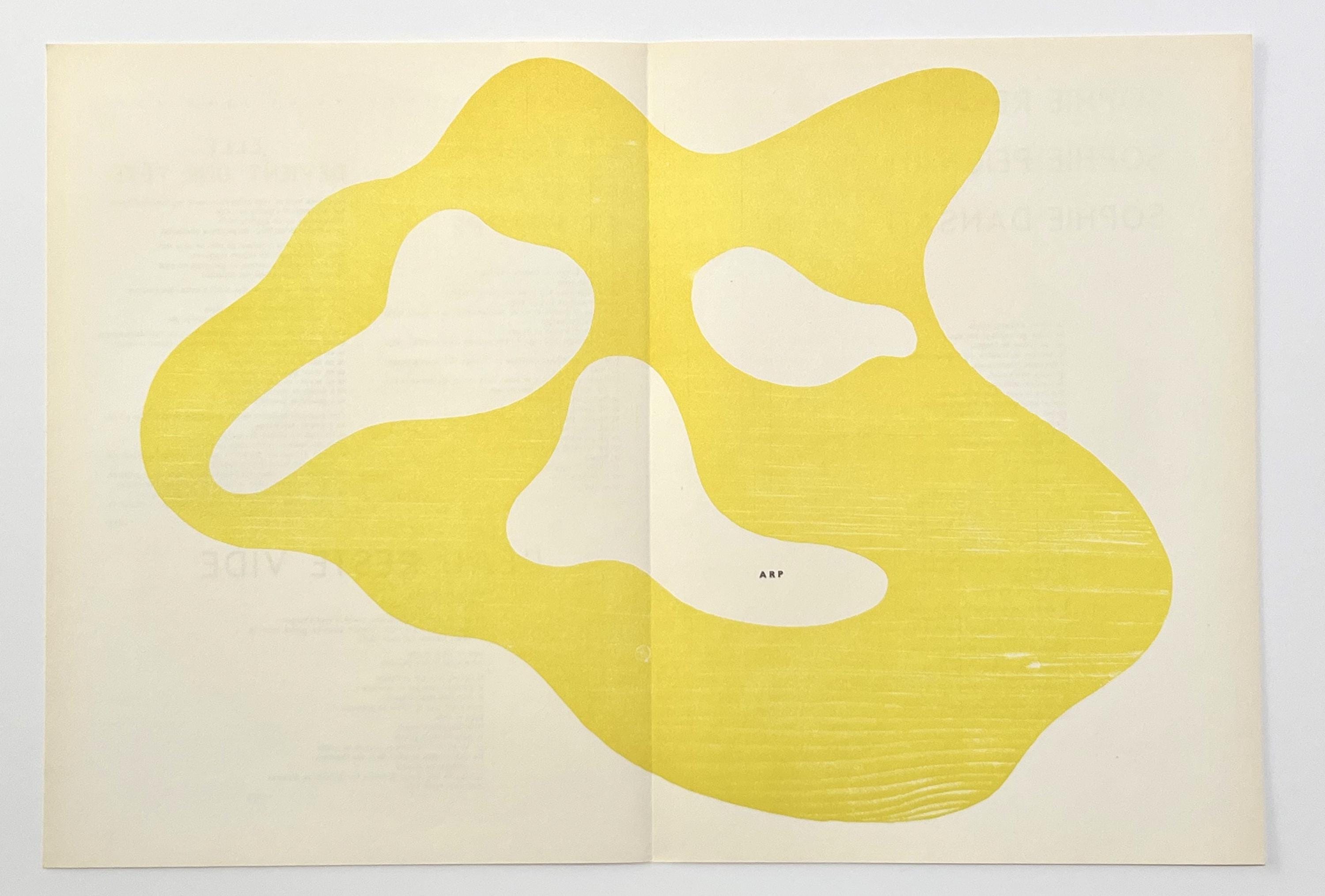 Hans Jean Arp, Composition, Derrière le miroir, Limited Edition Woodcut