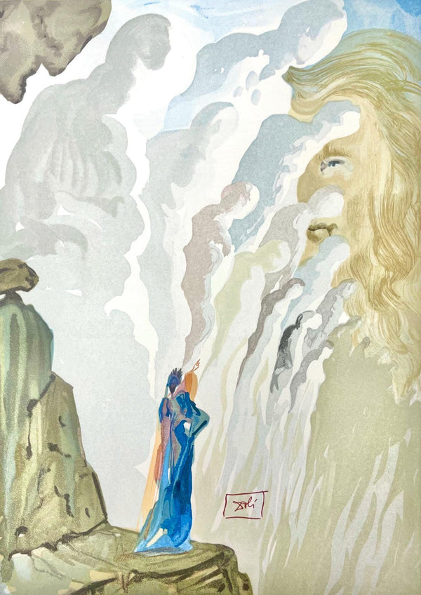 Salvador Dali, Fegefeuer XII (Field 189-200; Michler/Löpsinger 1039-1138), Die Göttliche Komödie, Signed, Limited Edition Woodcut