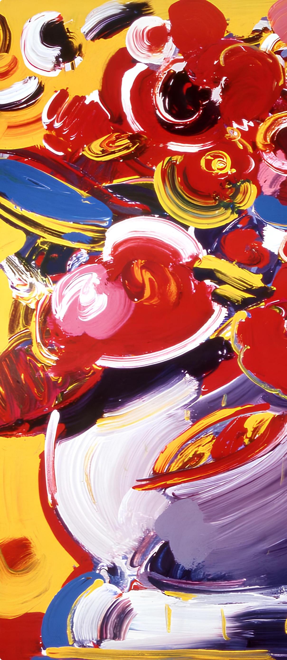 Peter Max, Flowers II - Neo-Fauve, 2000, Hand Signed, Official Edition Offset Lithograph
