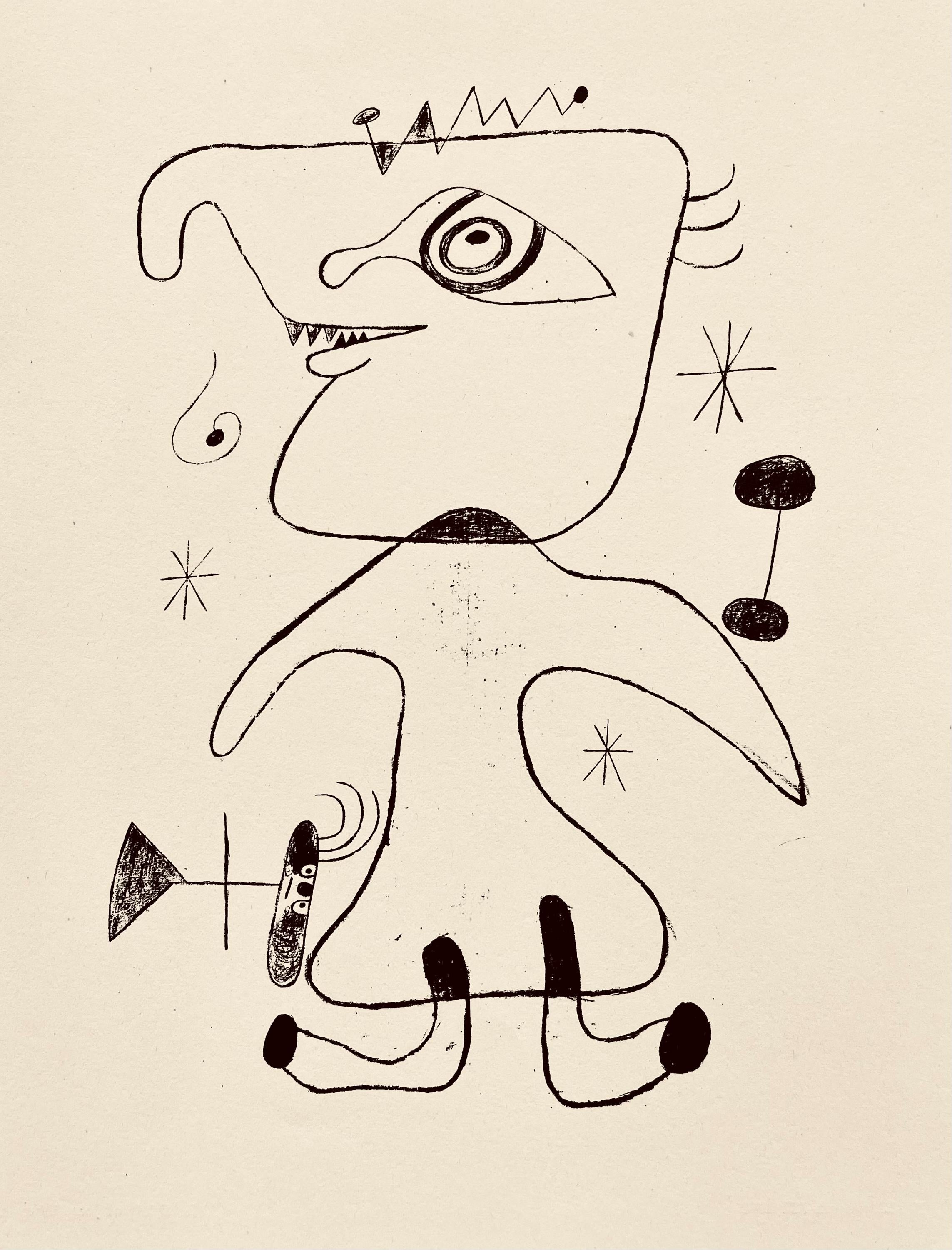 Joan Miró, Composition, The Prints of Joan Miro, Limited Edition Etching