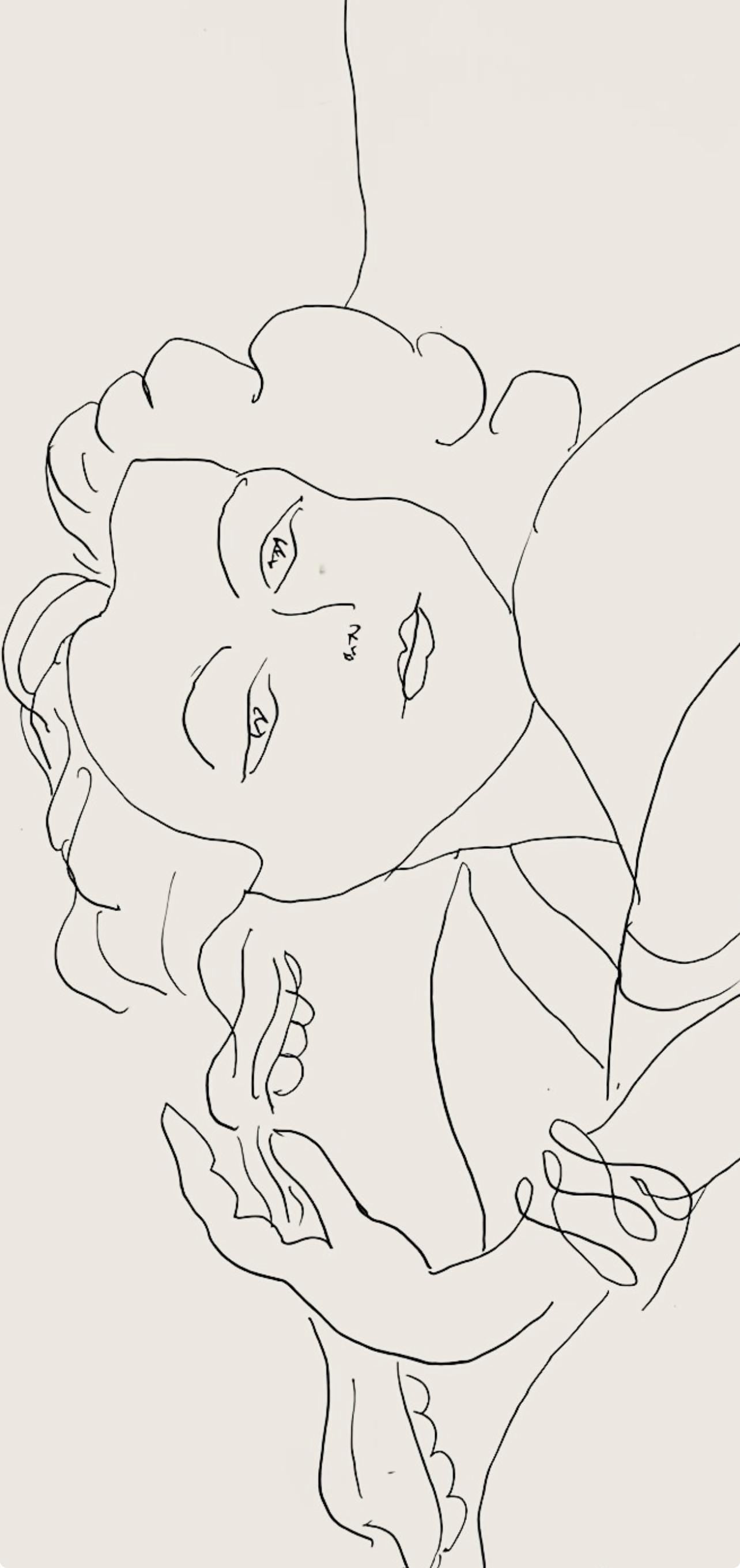 Henri Matisse, Série F, var. 4 (Duthuit 9), Henri Matisse, Dessins, Thèmes et variations, Limited Edition Lithograph