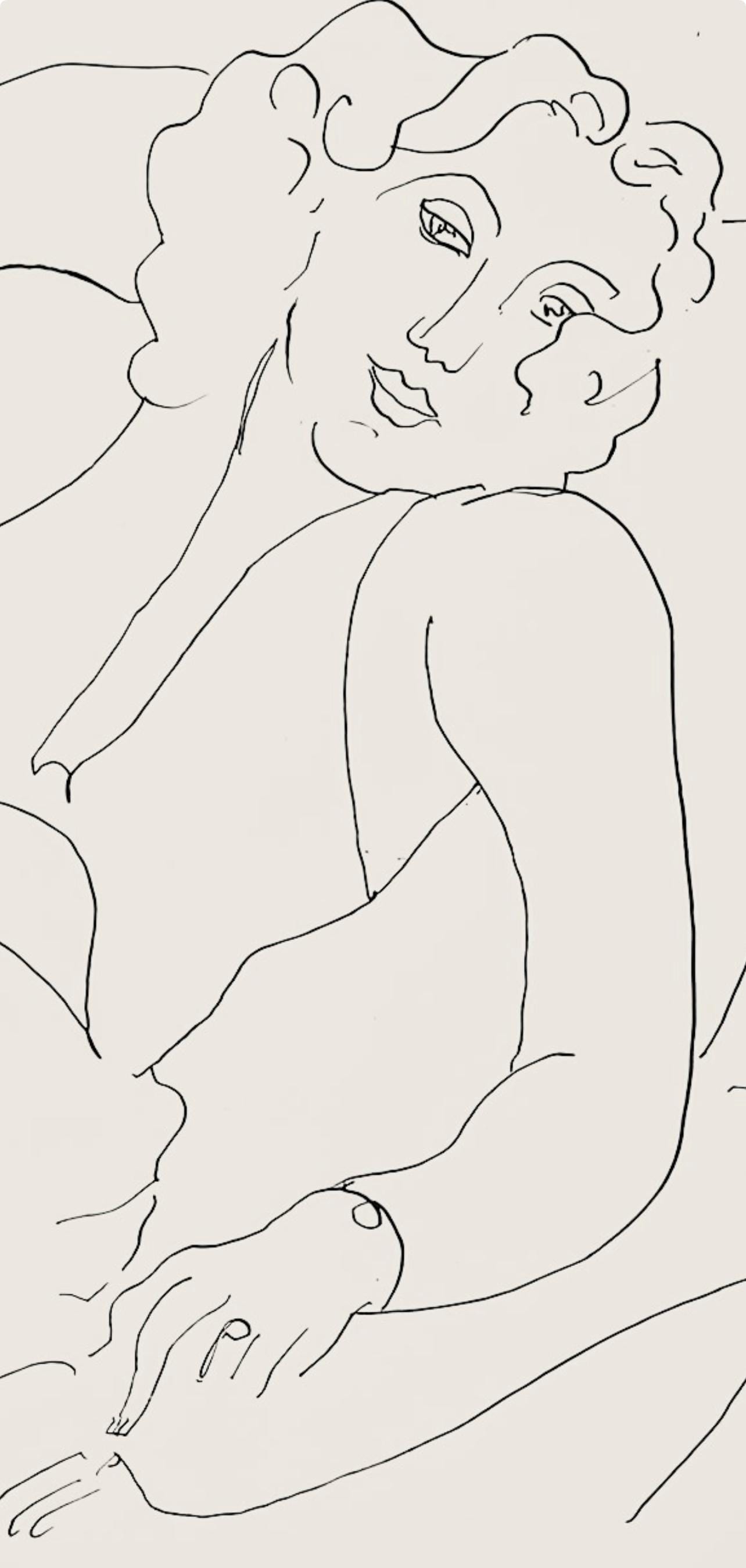 Henri Matisse, Série B, var. 2 (Duthuit 9), Henri Matisse, Dessins, Thèmes et variations, Limited Edition Lithograph