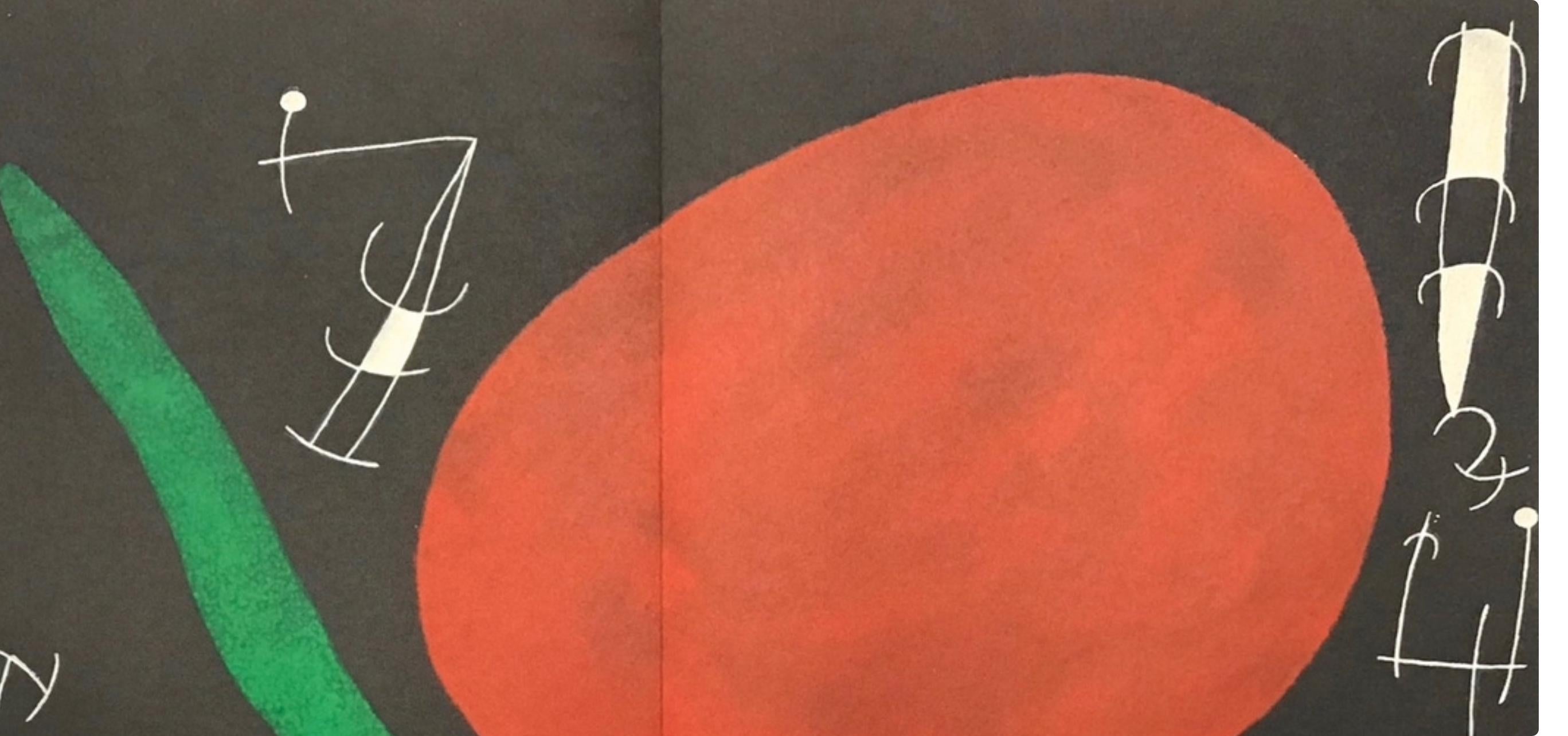 Joan Miró, Composition (Cramer 112; Mourlot 439-442), Derrière le miroir, Limited Edition Lithograph