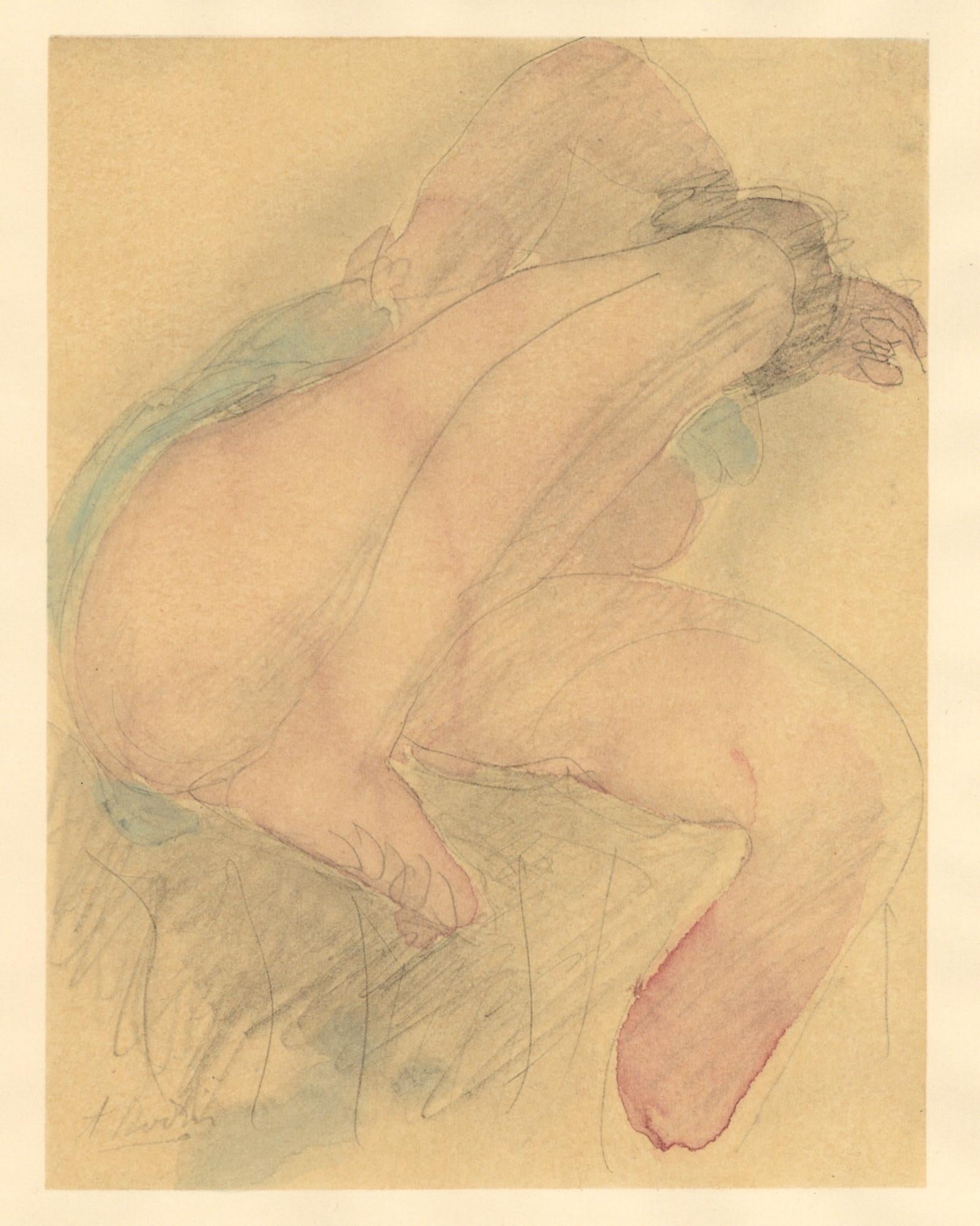Auguste Rodin, Composition, La Varende, Rodin, Limited Edition Lithograph