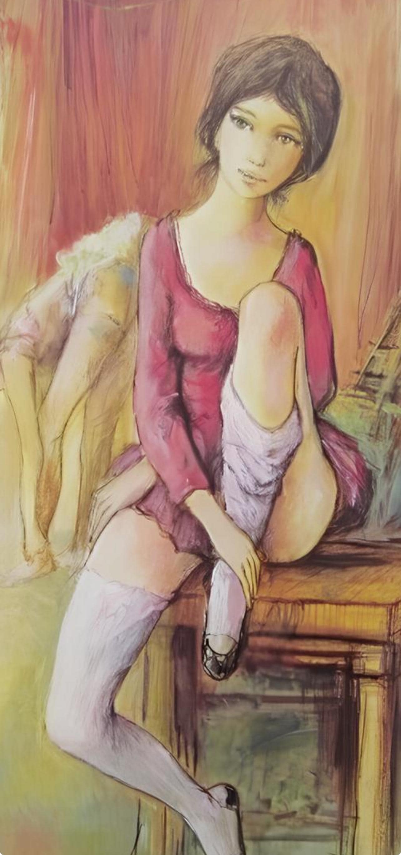 Jacques Lalande, Après de la danse, Original Edition Offset Lithograph
