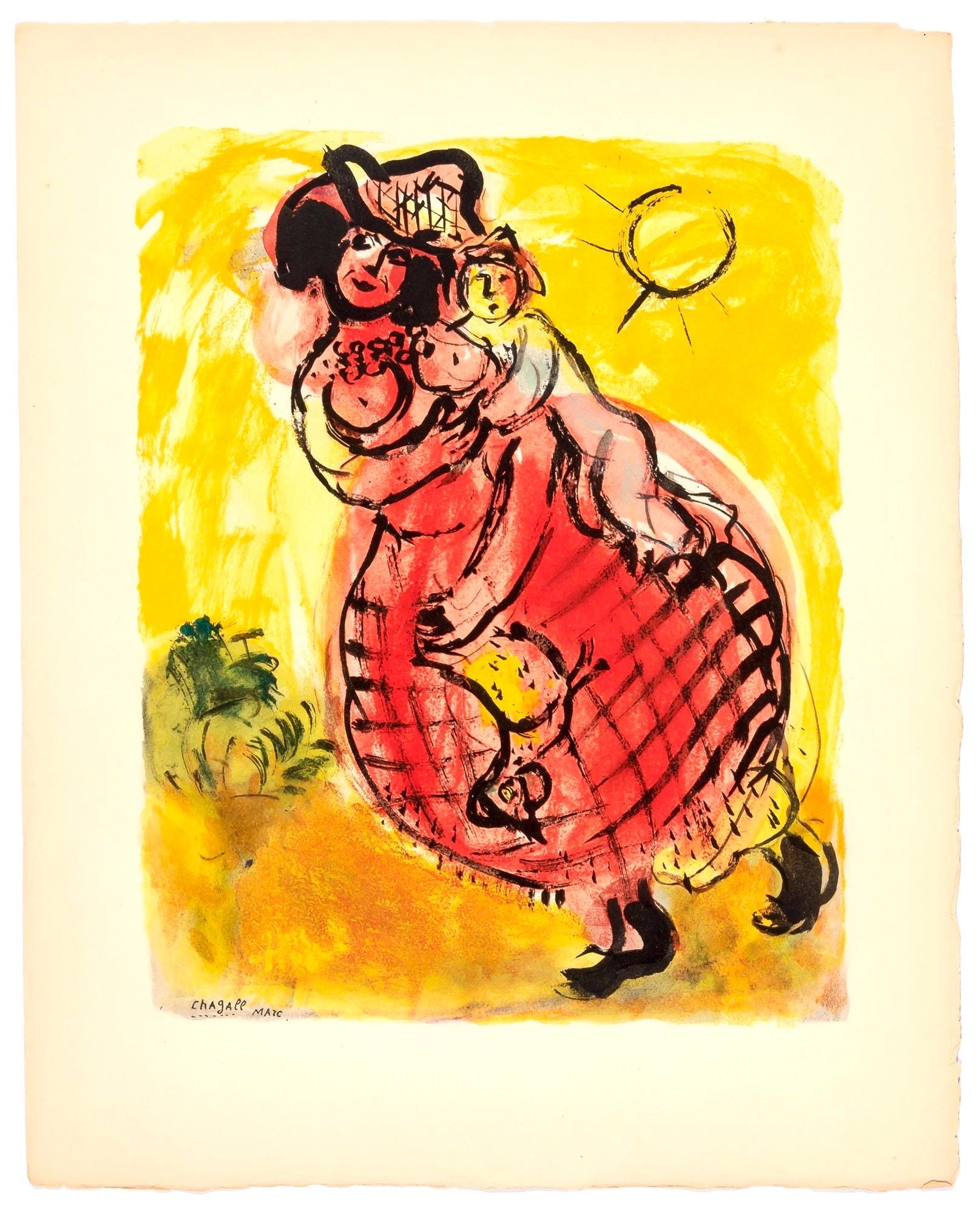 Marc Chagall, Composition, Couleur amour, Limited Edition Lithograph