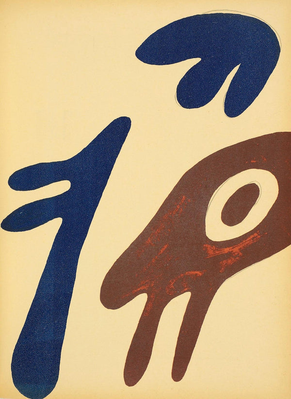Hans Jean Arp, Figurationen—Drei Elemente (Arntz 348), XXe siècle, Limited Edition Woodcut