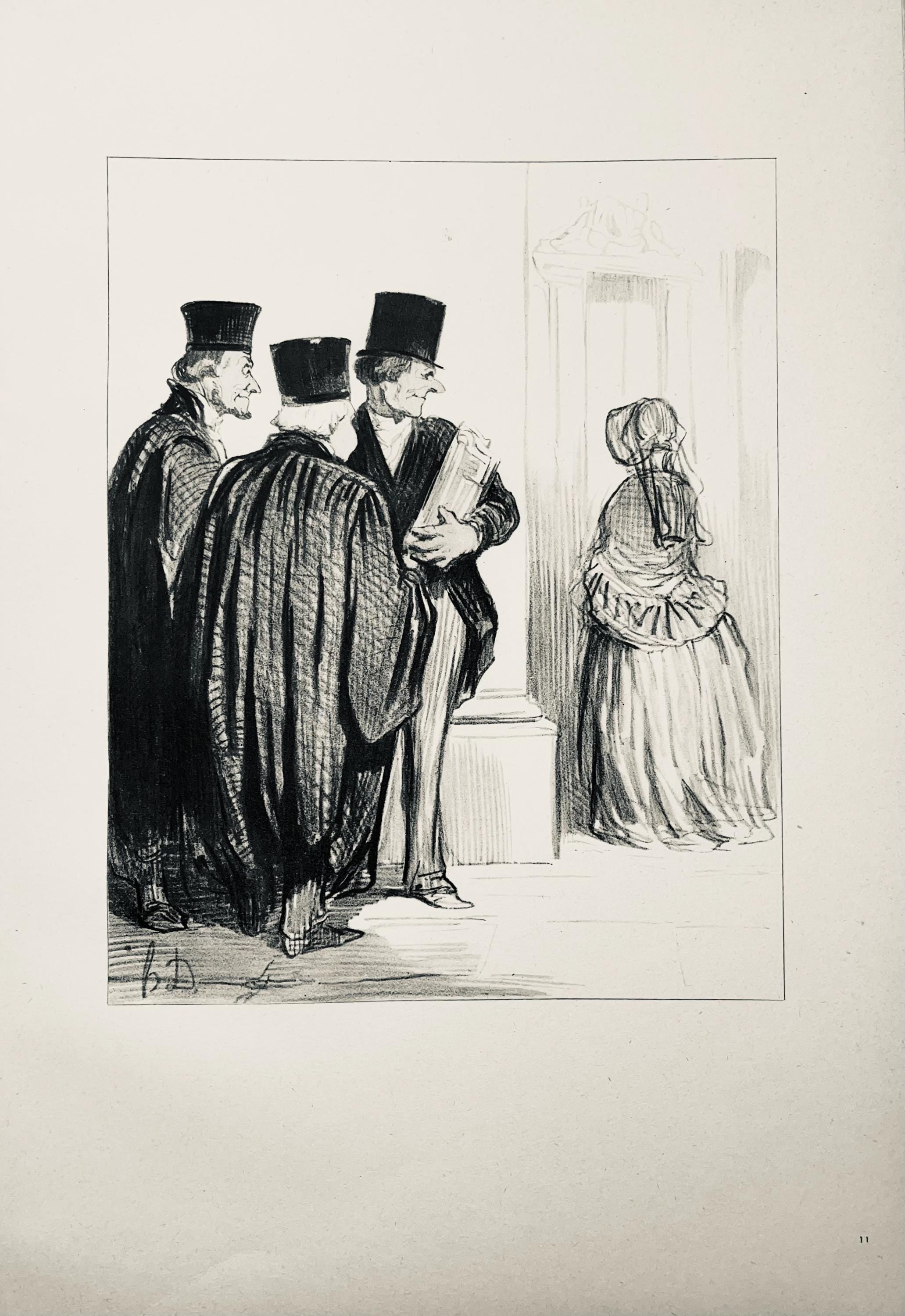 Honoré Daumier, Composition, Honoré Daumier, Law and Justice, Limited Edition Lithograph