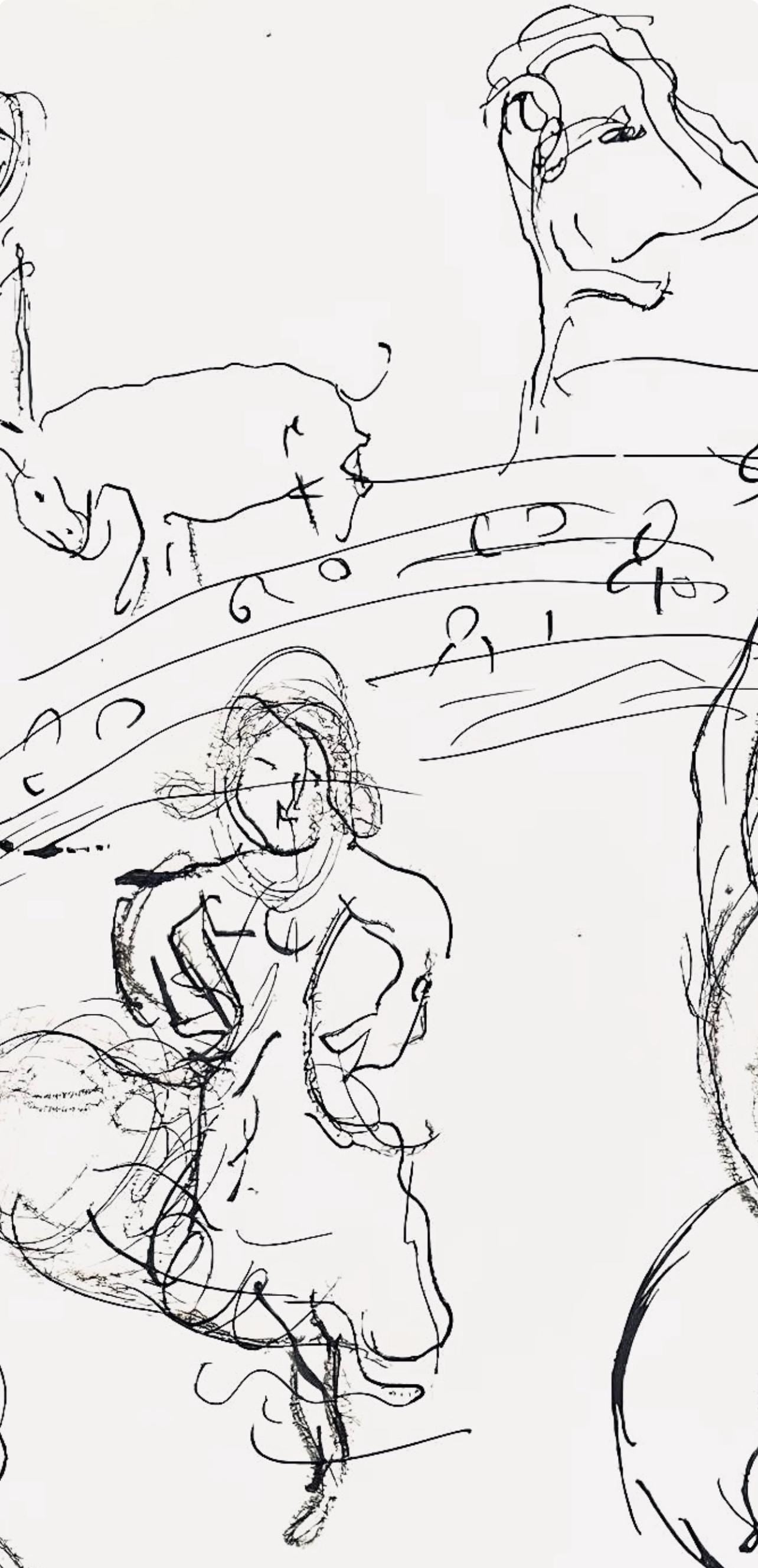 Marc Chagall, Composition (Cramer 61), Le Plafond de l'Opéra de Paris, Limited Edition Lithograph
