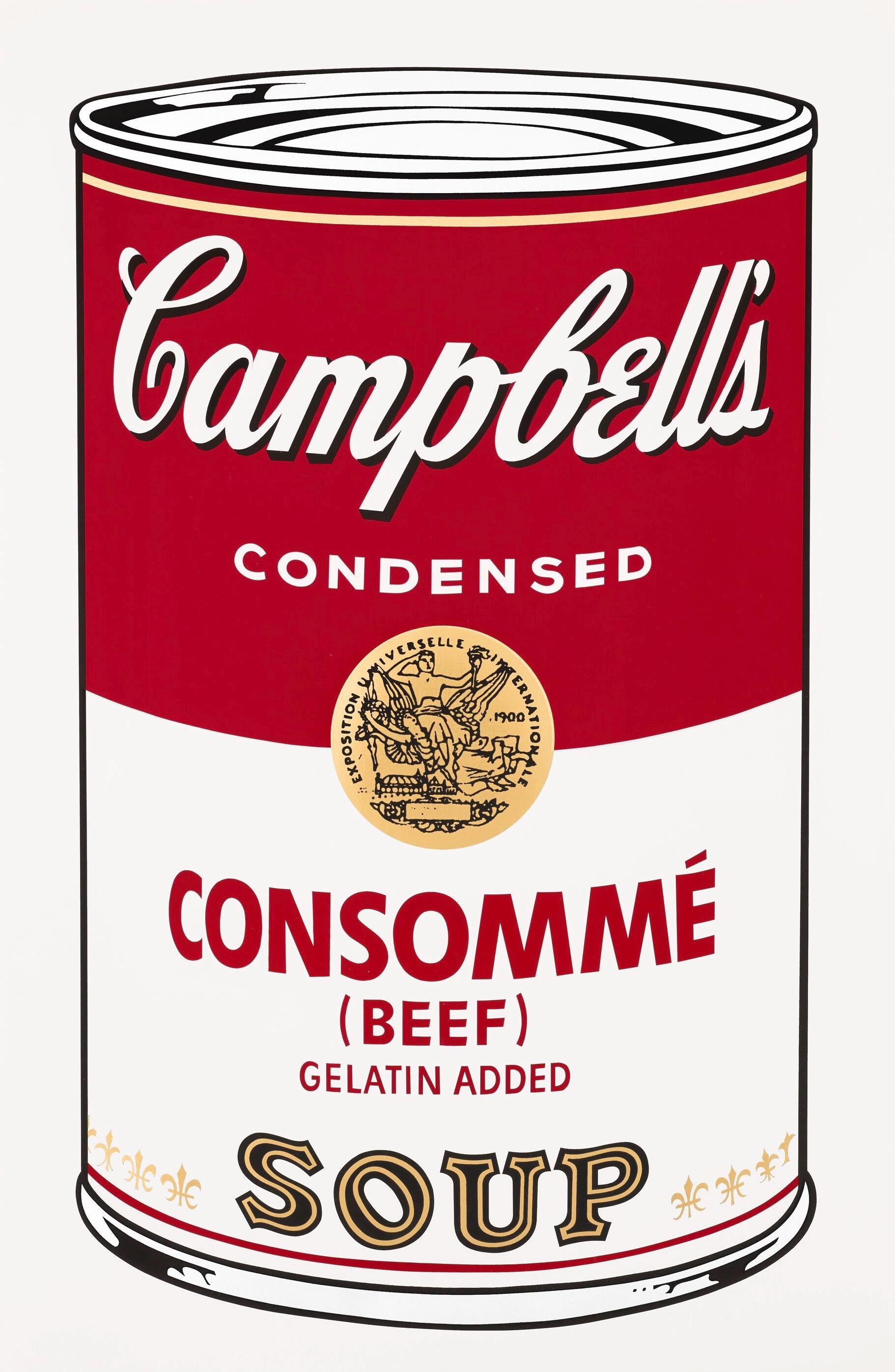 Andy Warhol, Campbell’s Soup, Consommé, Official Edition, Sunday B. Morning, Silkscreen