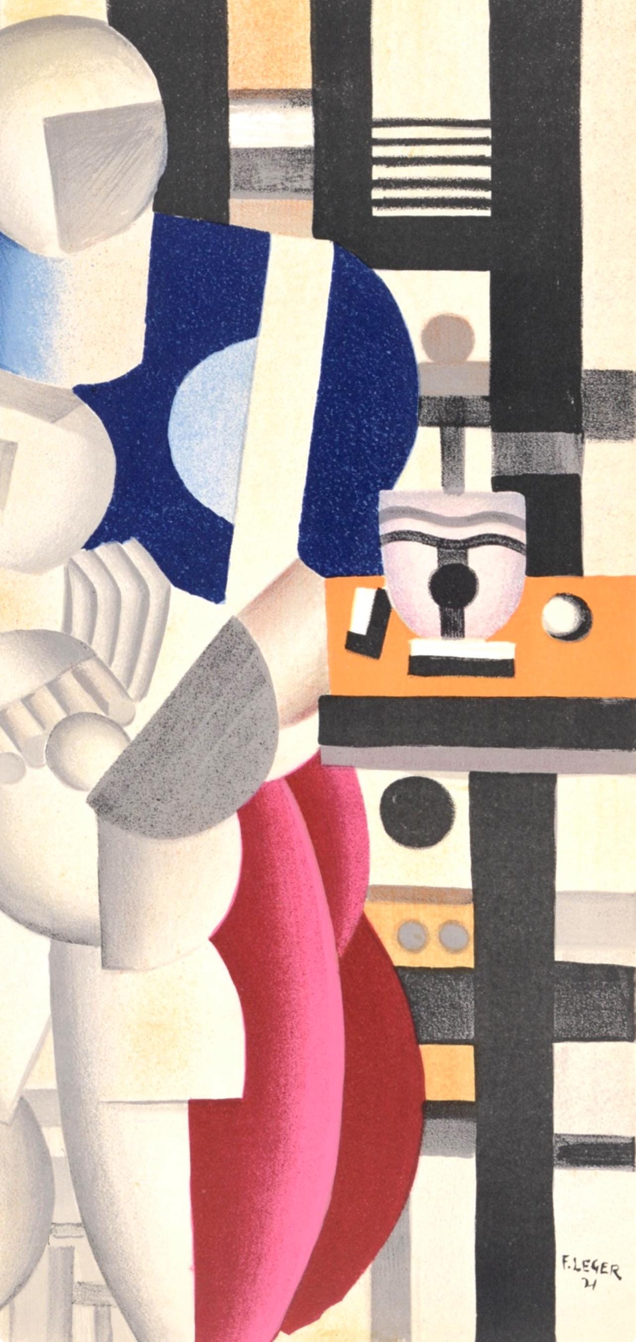 Fernand Léger, Composition, Derrière le miroir, Limited Edition Lithograph