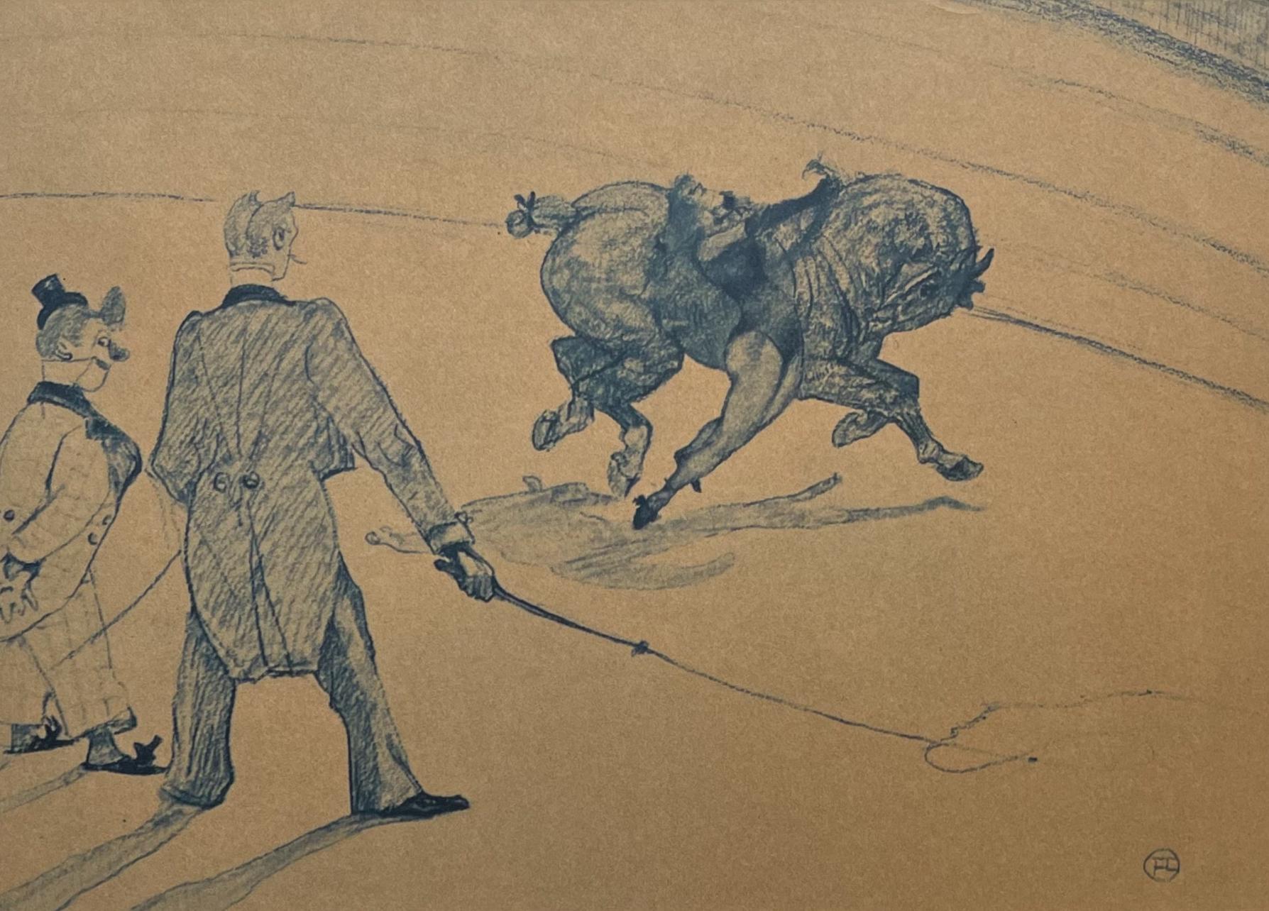 Henri de Toulouse-Lautrec, Equestrian Acrobatics, Henri de Toulouse-Lautrec, At the Circus, Limited Edition Lithograph