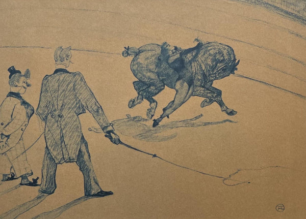 Henri de Toulouse-Lautrec, Equestrian Acrobatics, Henri de Toulouse-Lautrec, At the Circus, Limited Edition Lithograph