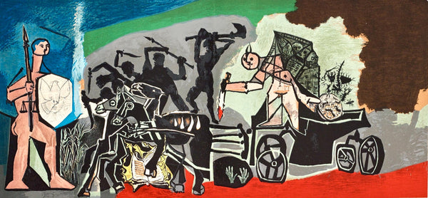 Pablo Picasso, Composition (Cramer 67; Bloch 748; Mourlot 245; Bloch, Books 66), La Guerre et la Paix, Limited Edition Lithograph