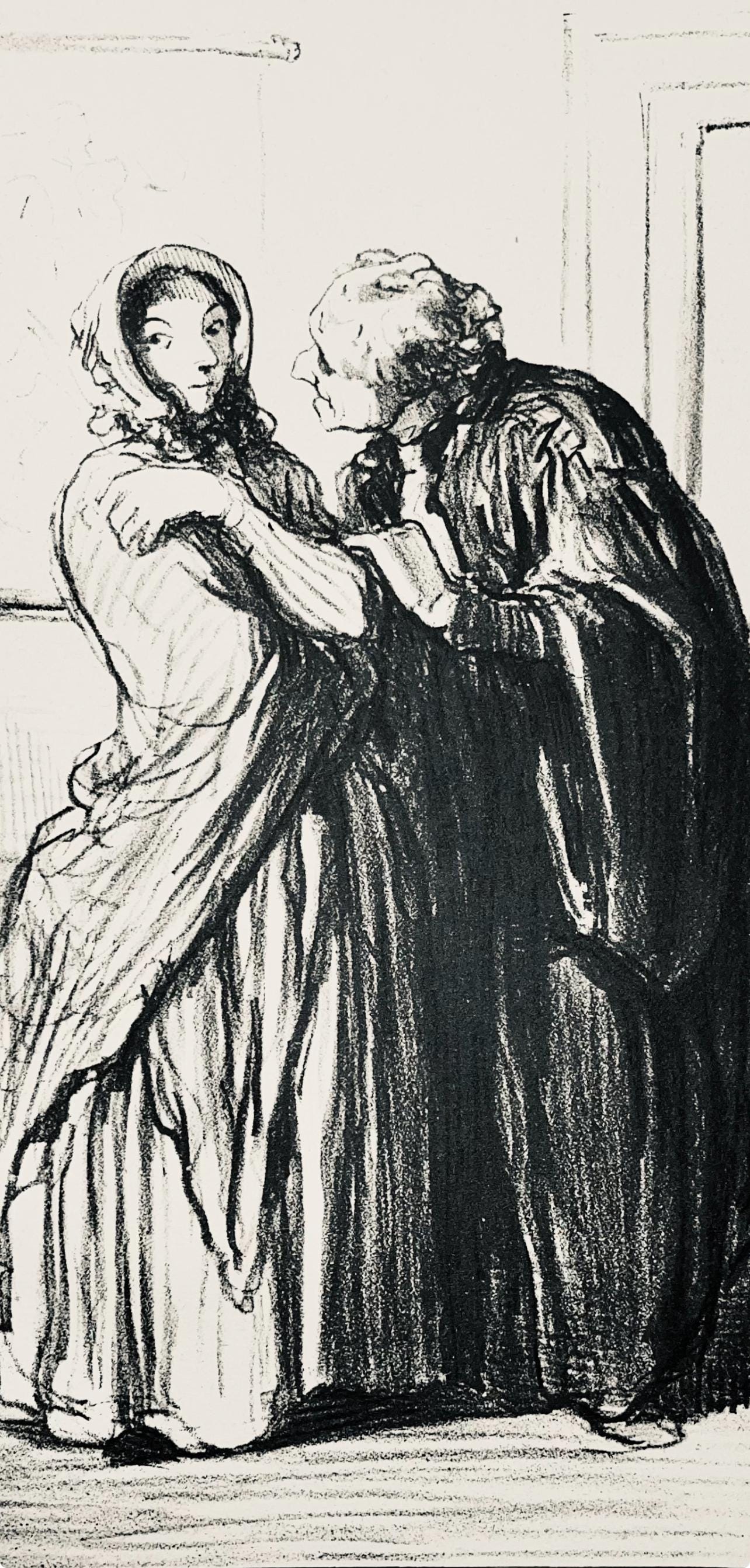 Honoré Daumier, Composition, Honoré Daumier, Law and Justice, Limited Edition Lithograph