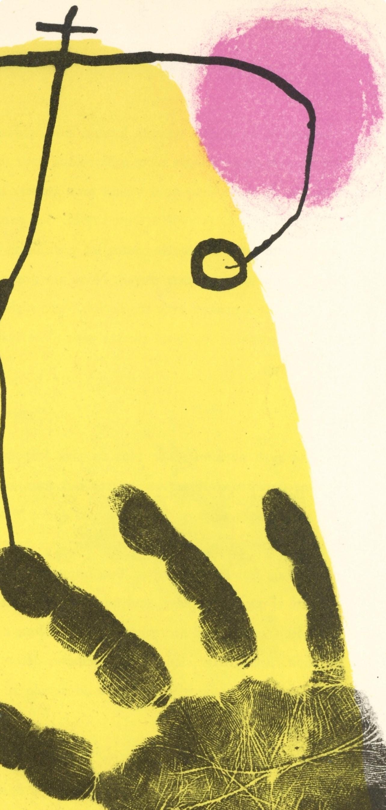 Joan Miró, Composition (Cramer 34; Mourlot 226), Derrière le miroir, Limited Edition Lithograph