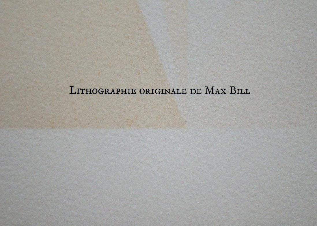 Max Bill, Composition, San Lazzaro et ses Amis, XXe Siècle, Limited Edition Lithograph