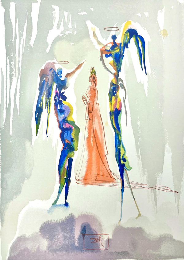 Salvador Dali, Paradies XXVIII (Field 189-200; Michler/Löpsinger 1039-1138), Die Göttliche Komödie, Signed, Limited Edition Woodcut