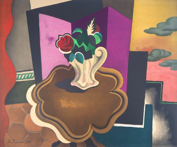 Roger de La Fresnaye, La table Louis-Philippe, Roger de La Fresnaye, Collection Pierre Lévy, Limited Edition Lithograph