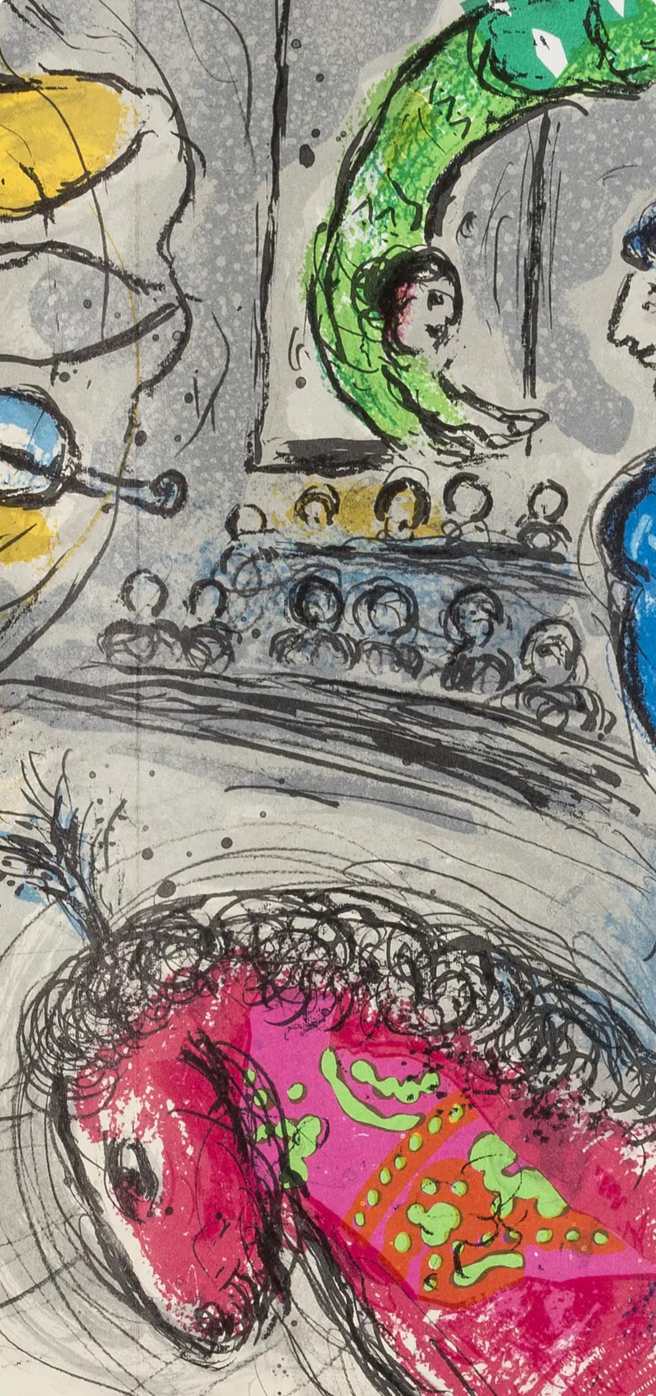 Marc Chagall, Composition (Cramer 110; Mourlot 945), Derrière le miroir, Limited Edition Lithograph