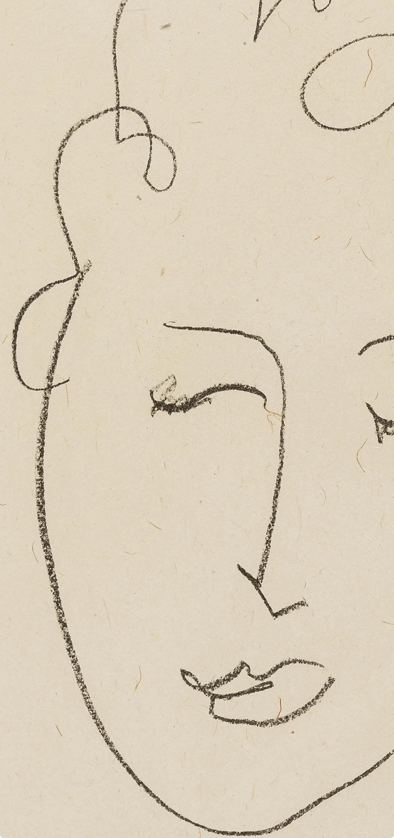 Henri Matisse, Tête de Femme (Duthuit 23), Pierres Levees, Poèmes, Limited Edition Lithograph