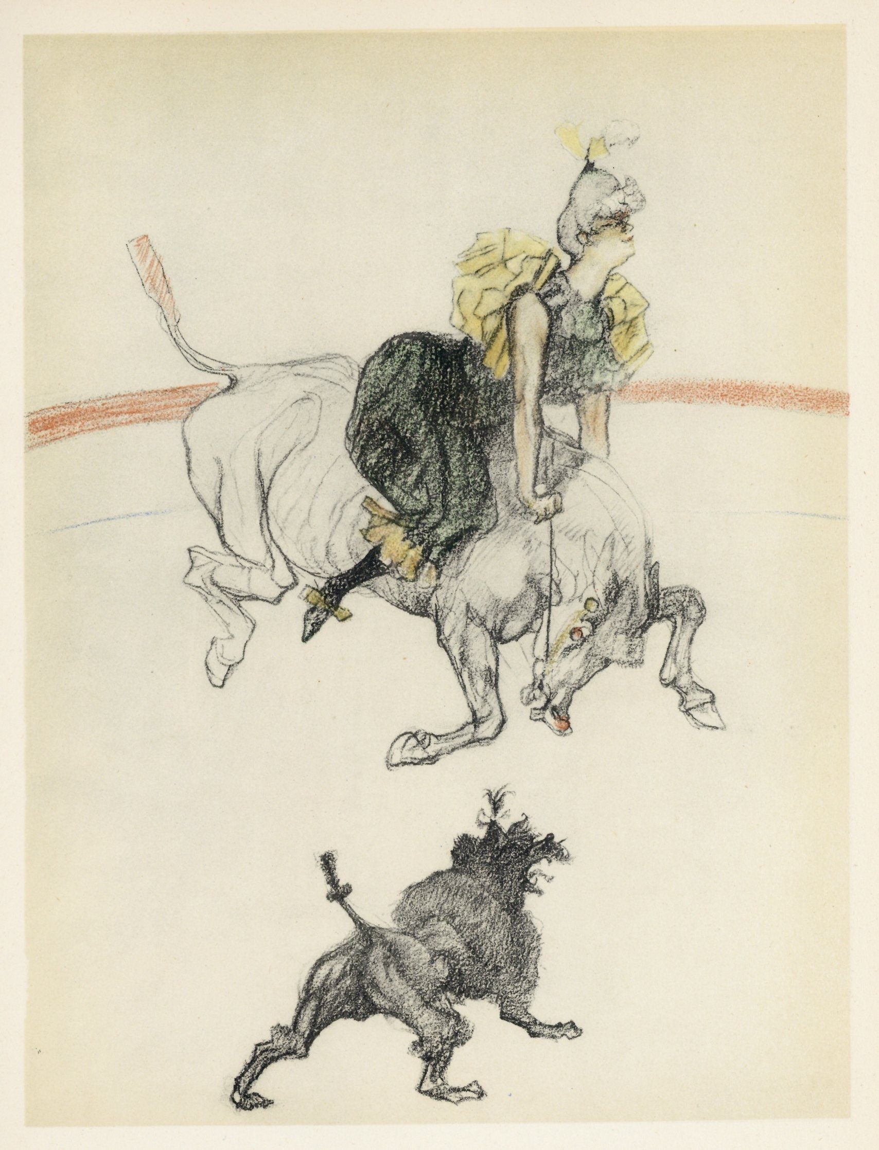 Henri de Toulouse-Lautrec, Dans les coulisses, The Circus by Toulouse-Lautrec, Limited Edition Lithograph