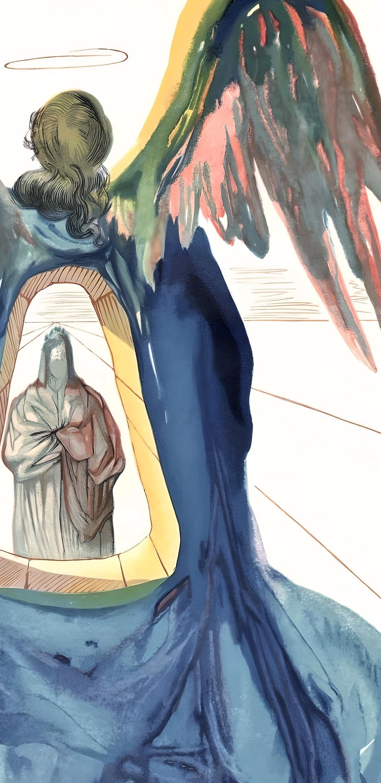 Salvador Dali, Dante Purified (Michler/Löpsinger 1039-1138; Field 189-200), La Divine Comédie, Limited Edition Woodcut