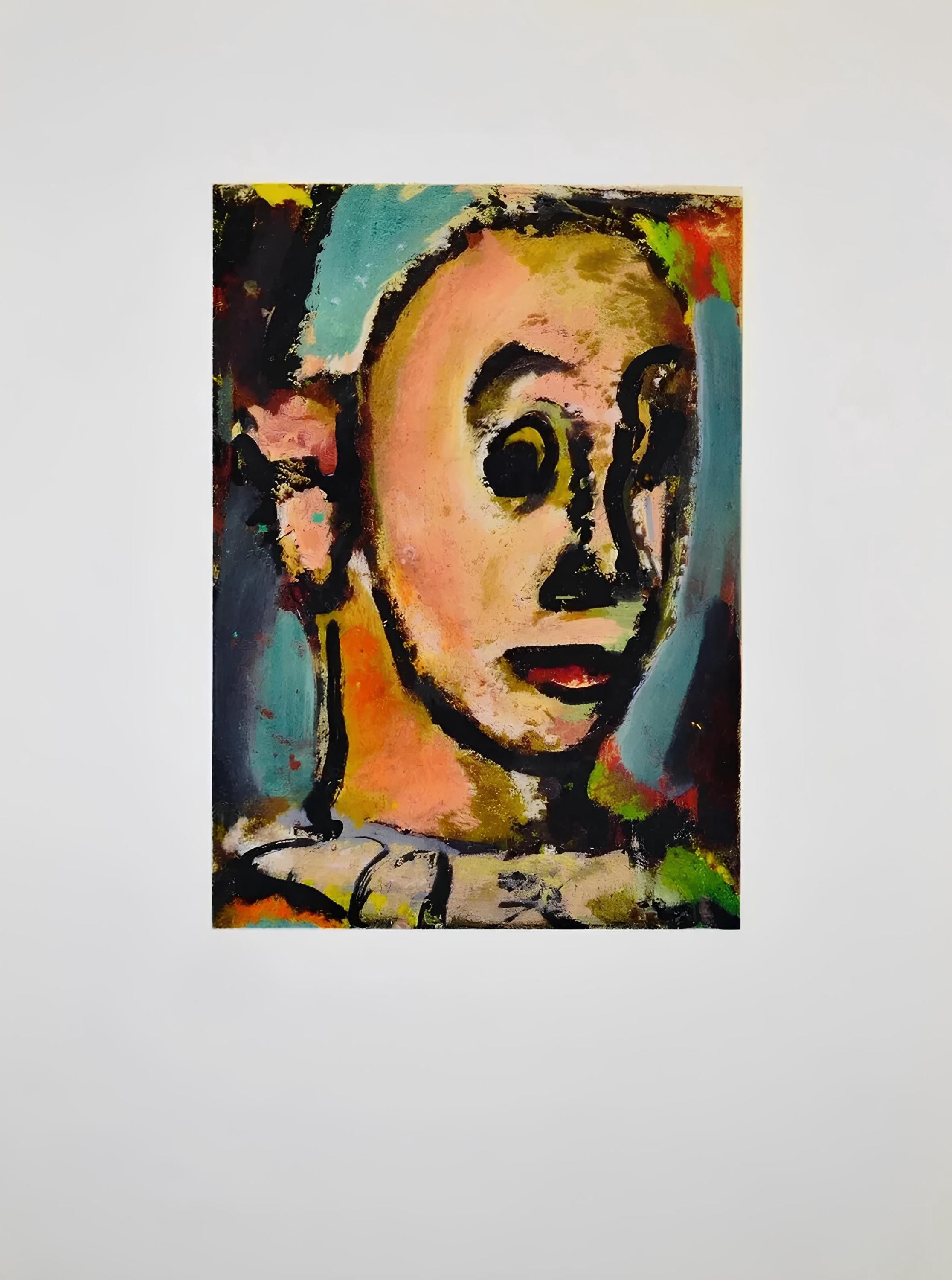 Georges Rouault, Composition, Visages, dix études de l'Atelier reproduites en fac-similés, Limited Edition Lithograph