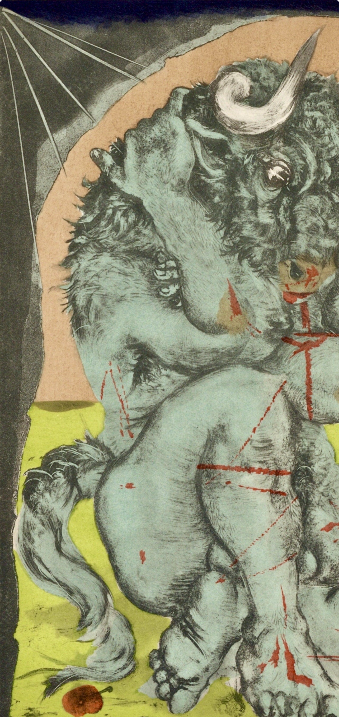Pierre-Yves Trémois, Initiation, Vins, Fleurs et Flammes, Limited Edition Lithograph