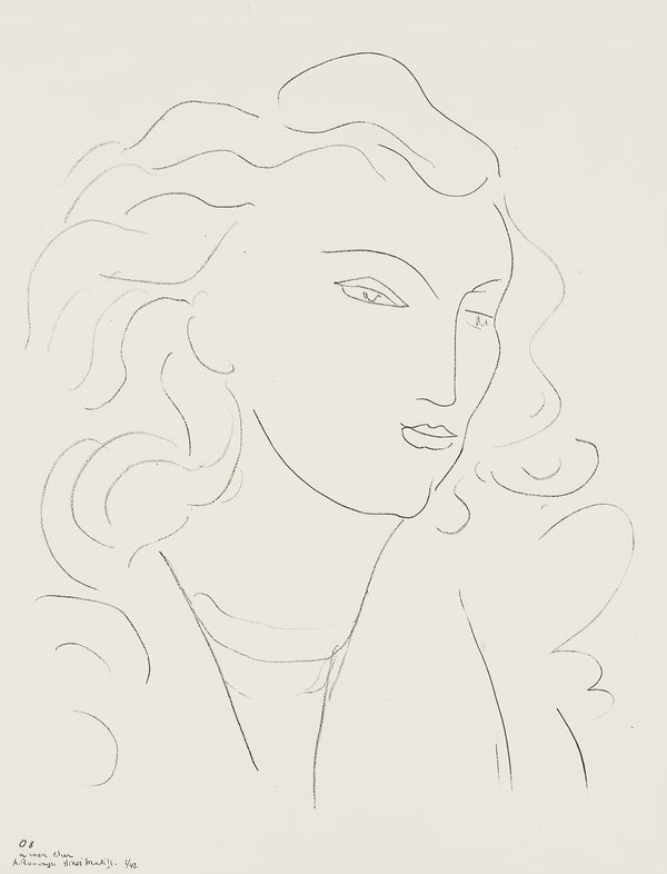 Henri Matisse, Série O, var. 8 (Duthuit 9), Henri Matisse, Dessins, Thèmes et variations, Limited Edition Lithograph