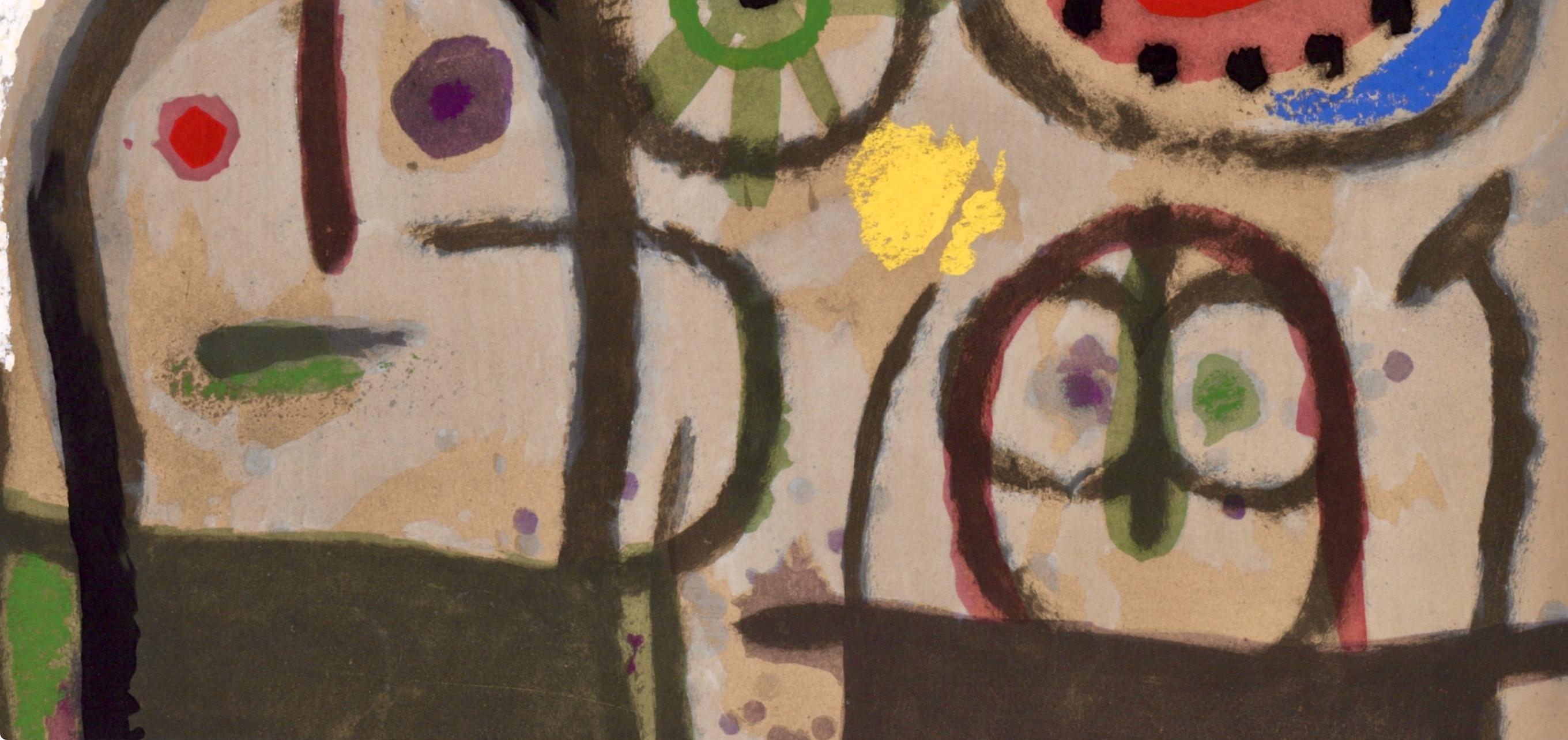 Joan Miró, Composition (Cramer 103; Mourlot 382-383), Miró Cartones 1956-1965, Limited Edition Lithograph