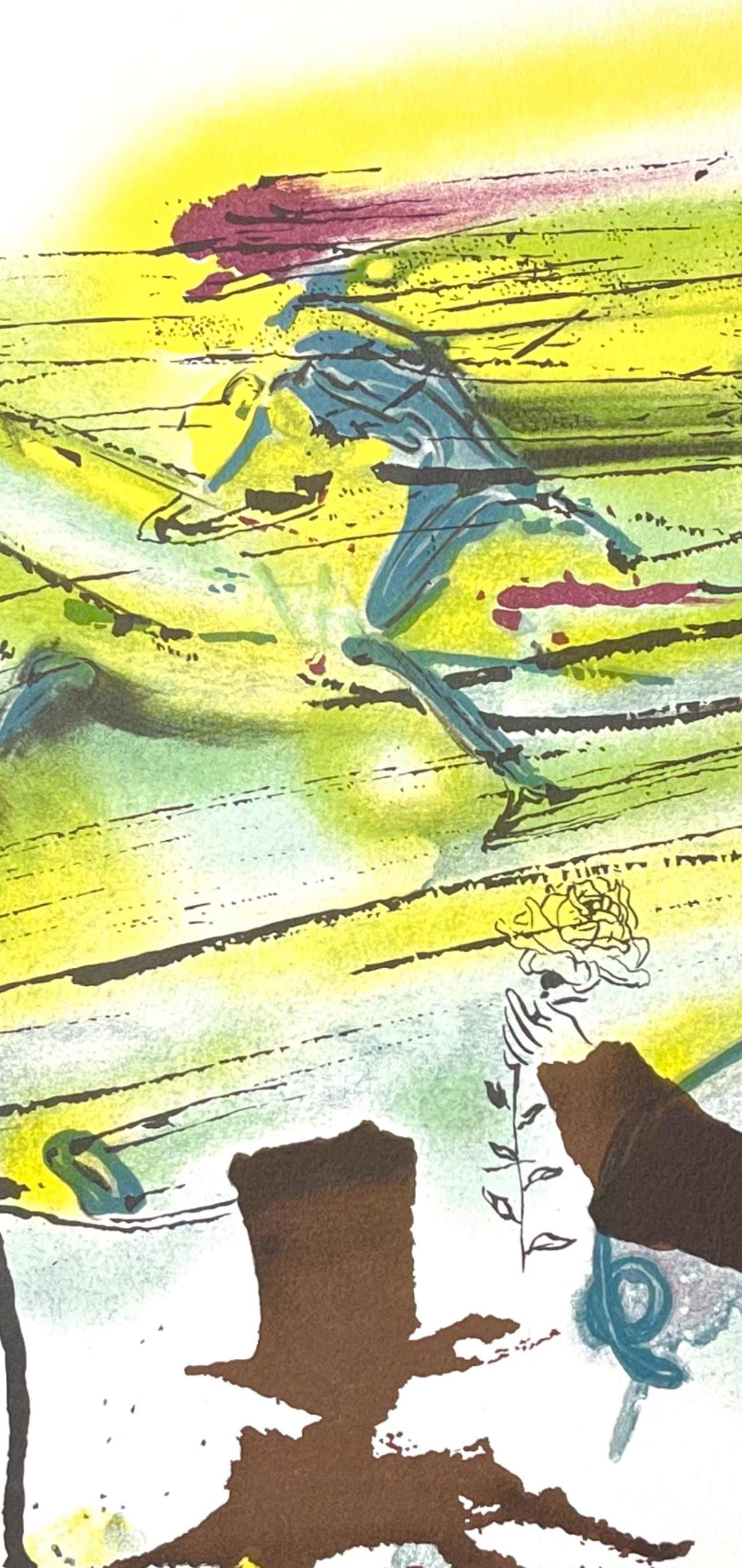 Salvador Dalí, Le Cheval de Course, Les Chevaux de Dalí, Limited Edition Lithograph