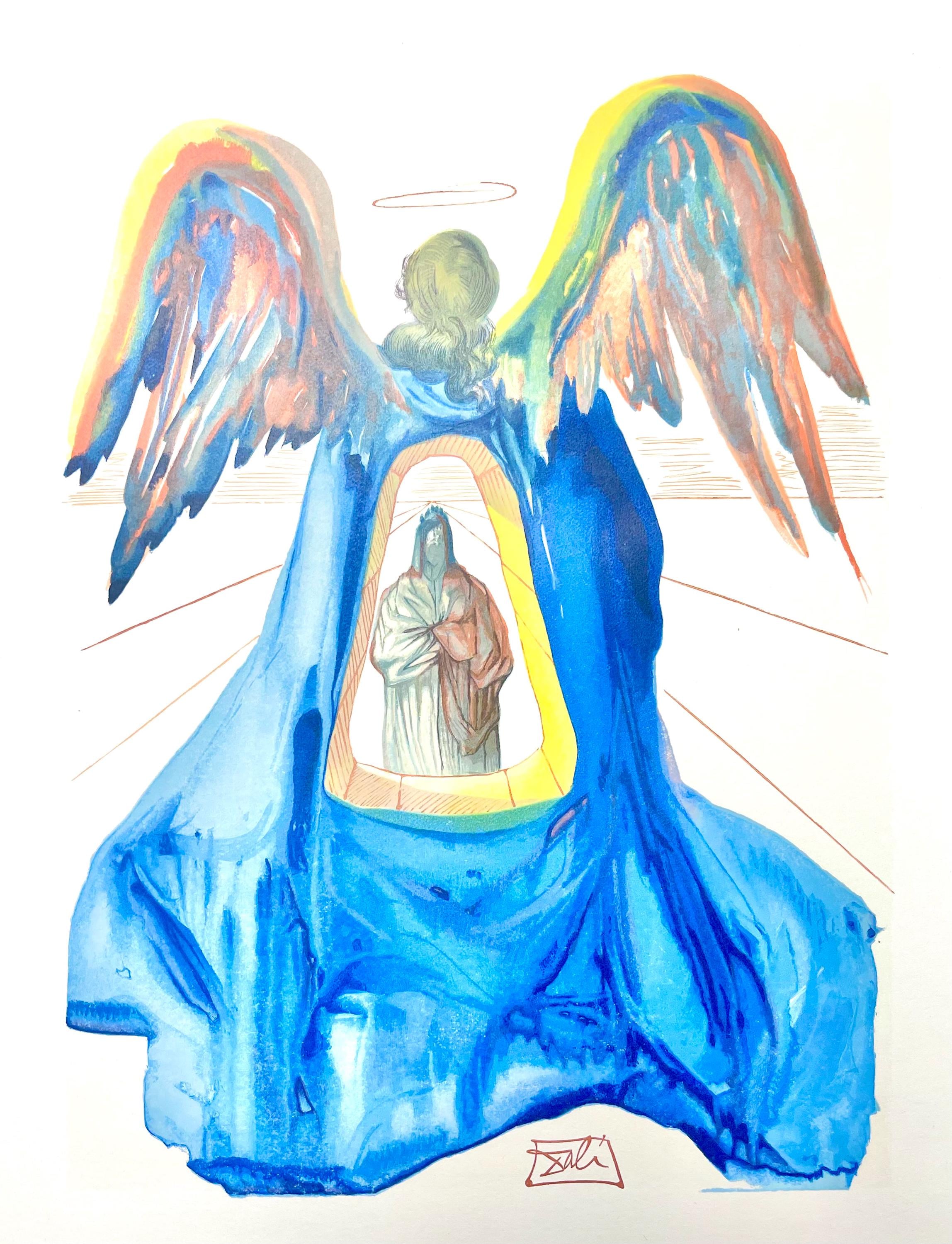 Salvador Dali, Fegefeuer XXXIII (Field 189-200; Michler/Löpsinger 1039-1138), Die Göttliche Komödie, Signed, Limited Edition Woodcut