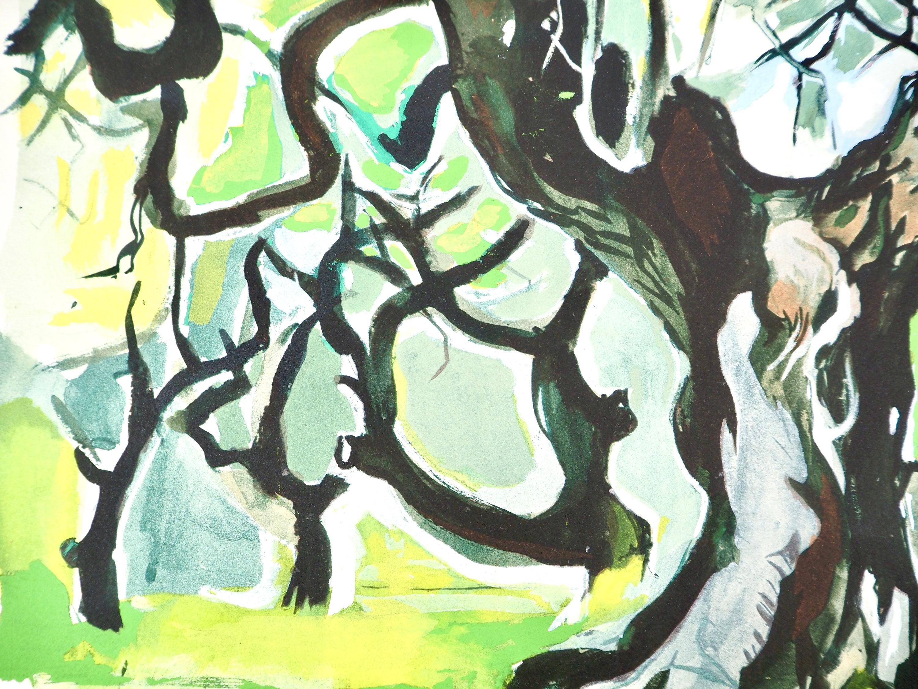 Édouard Pignon, Composition, Arbres et Voiles, Limited Edition Lithograph