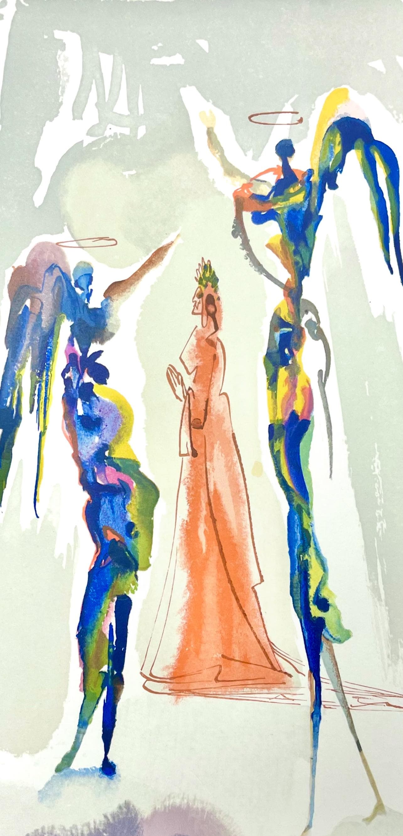 Salvador Dali, Paradies XXVIII (Field 189-200; Michler/Löpsinger 1039-1138), Die Göttliche Komödie, Signed, Limited Edition Woodcut
