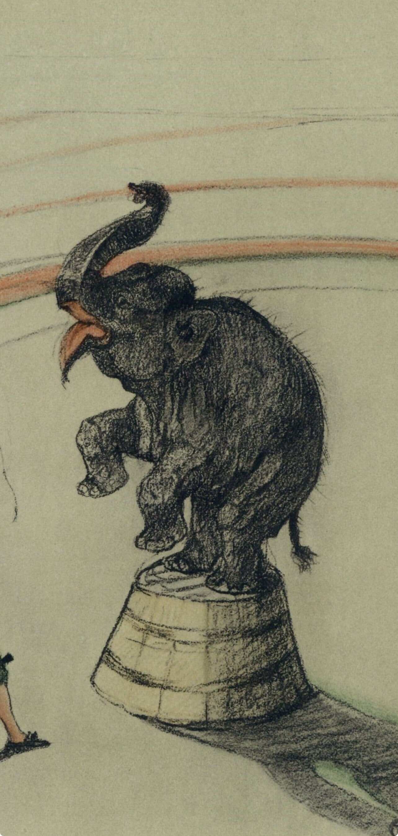 Henri de Toulouse-Lautrec, Elephant en liberte, The Circus by Toulouse-Lautrec, Limited Edition Lithograph