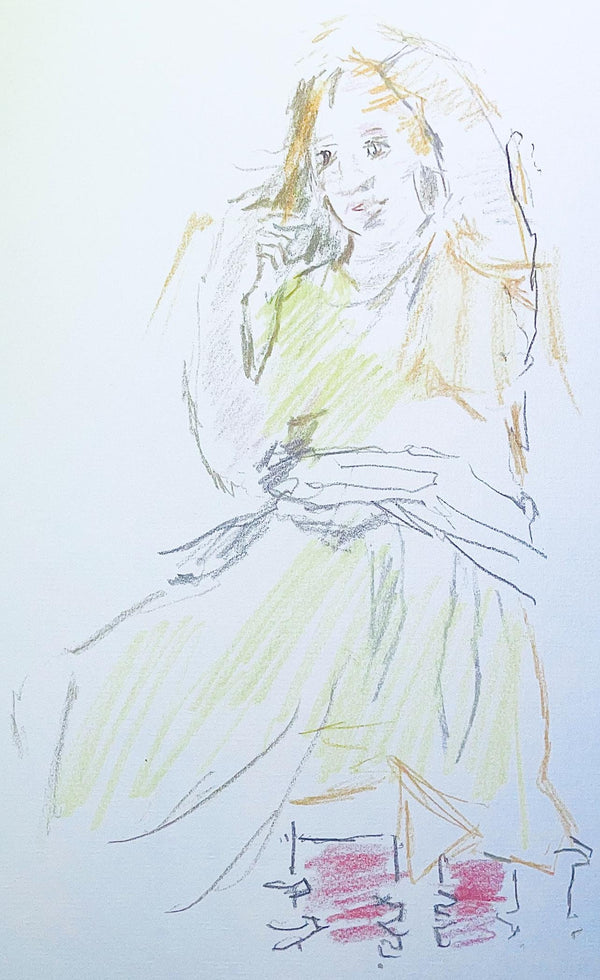 Oskar Kokoschka, Composition, Skizzenbuch der Italienischen Reise 1963, Limited Edition Lithograph