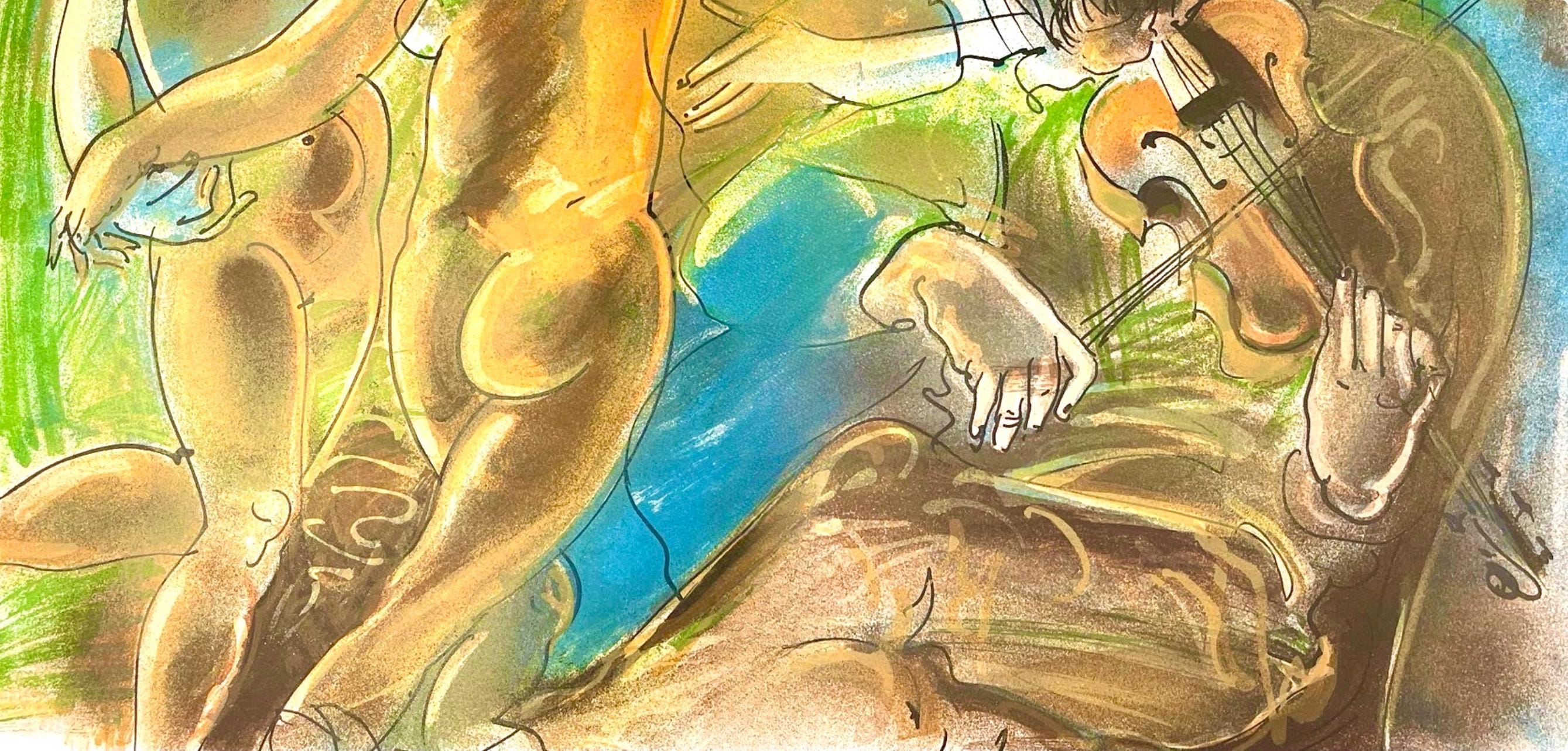 Hans Erni, Composition, Réflexions Simples Sur Le Corps, Limited Edition Lithograph