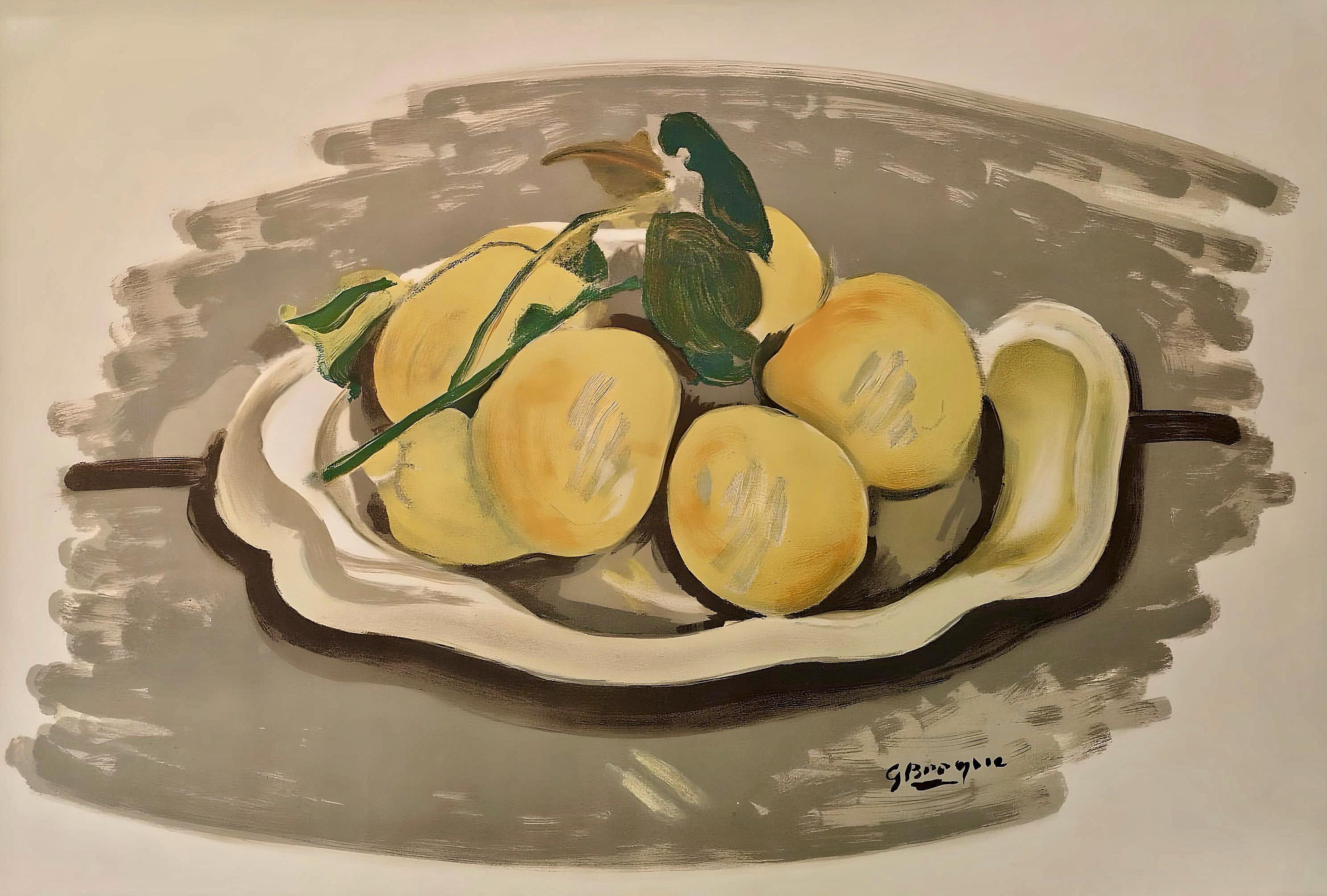 Georges Braque, Corbeille de fruits, Derrière le miroir, Limited Edition Lithograph