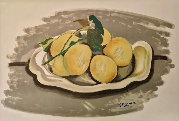 Georges Braque, Corbeille de fruits, Derrière le miroir, Limited Edition Lithograph
